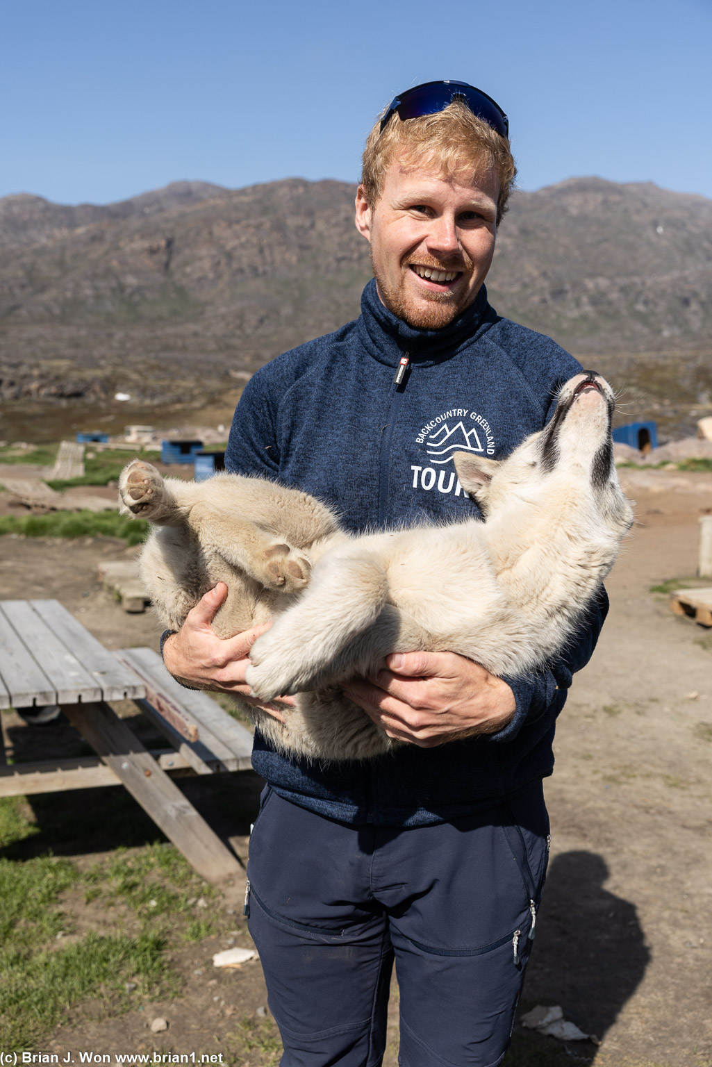 Sebastian Thunberg, one of Backcountry Greenland's guides.