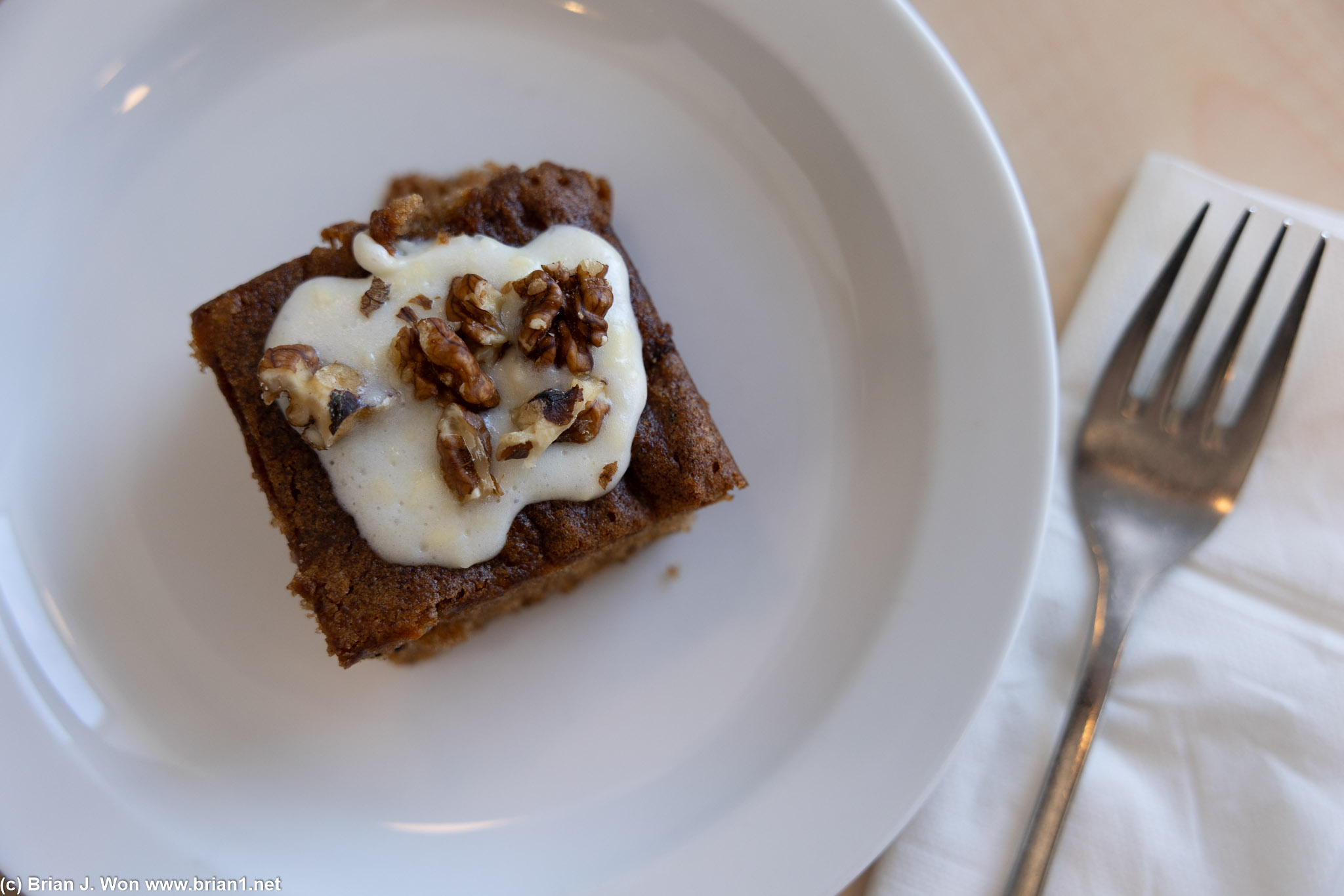 Carrot cake, I think.