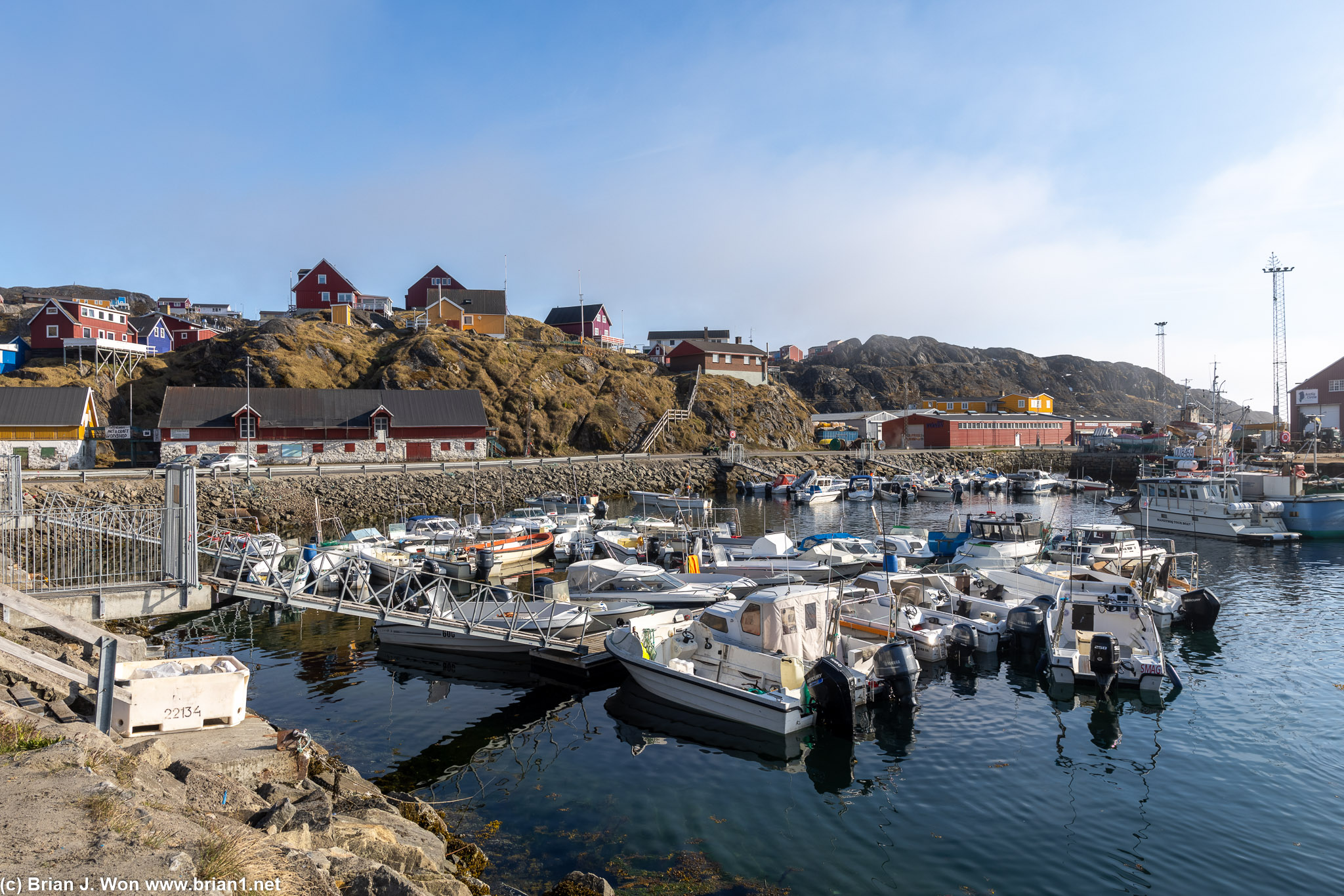 Down at the harbor.