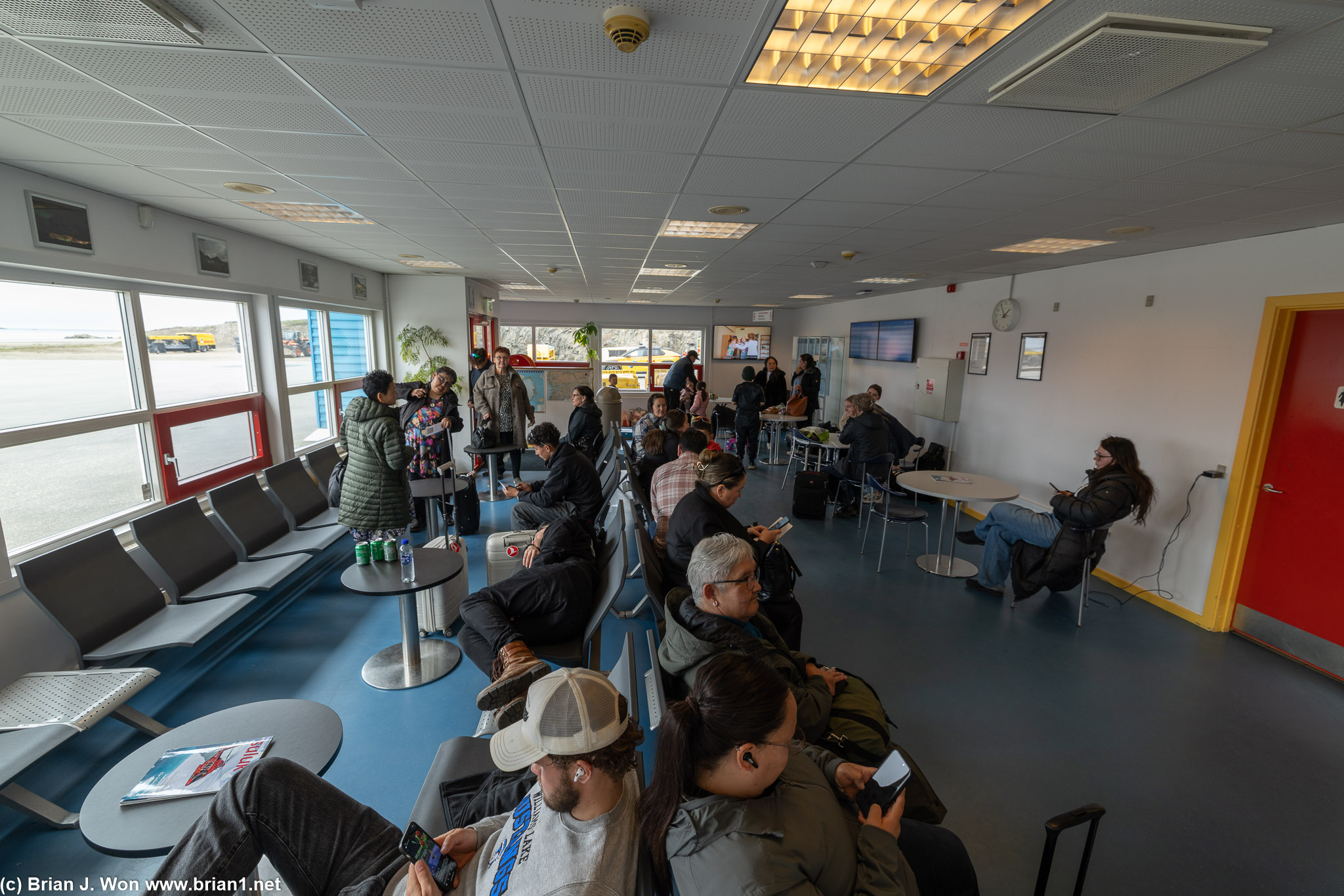 Yay for flight delays. Not much aside from a bathroom at Sisimiut Airport.