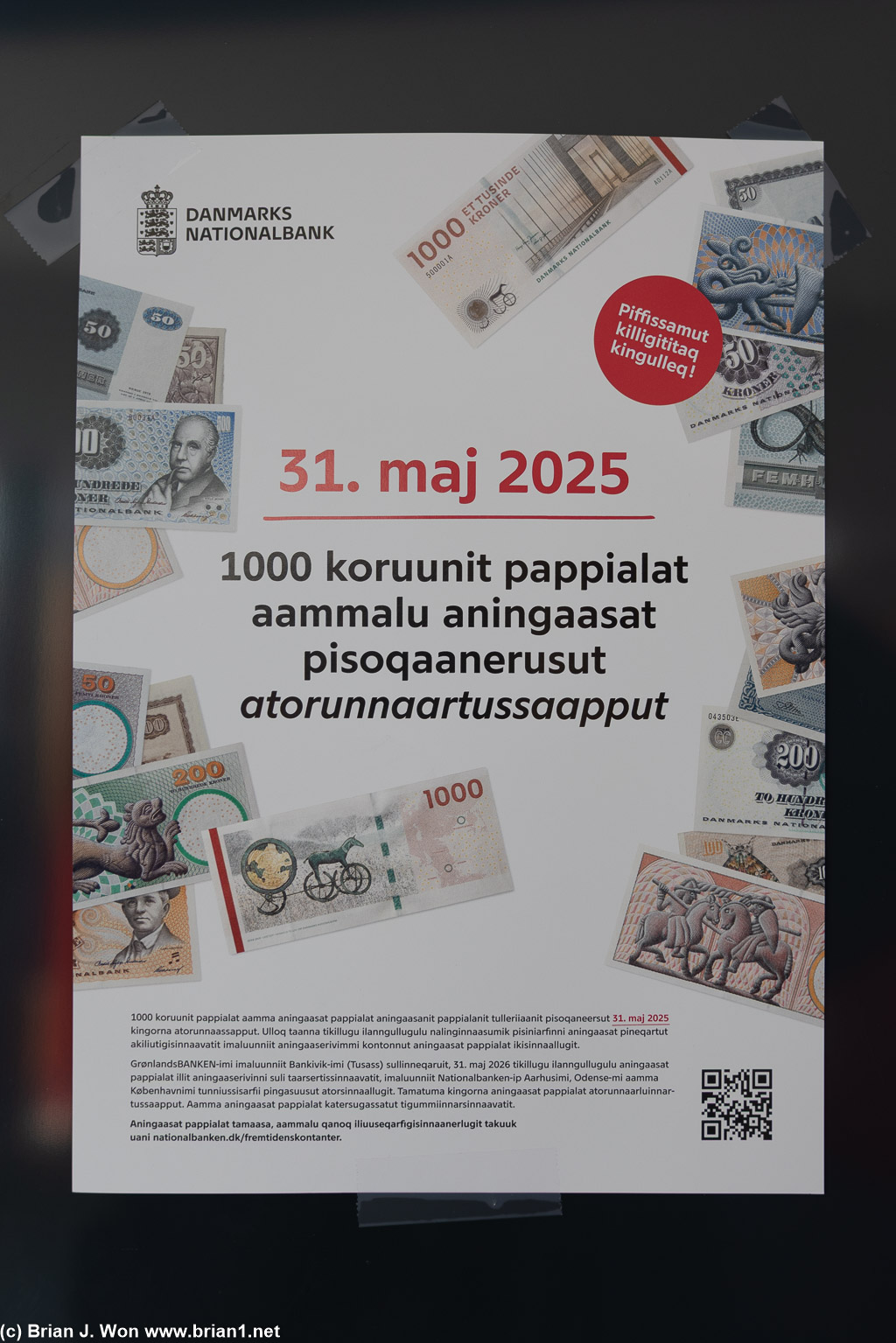 Make sure to exhange your old currency.