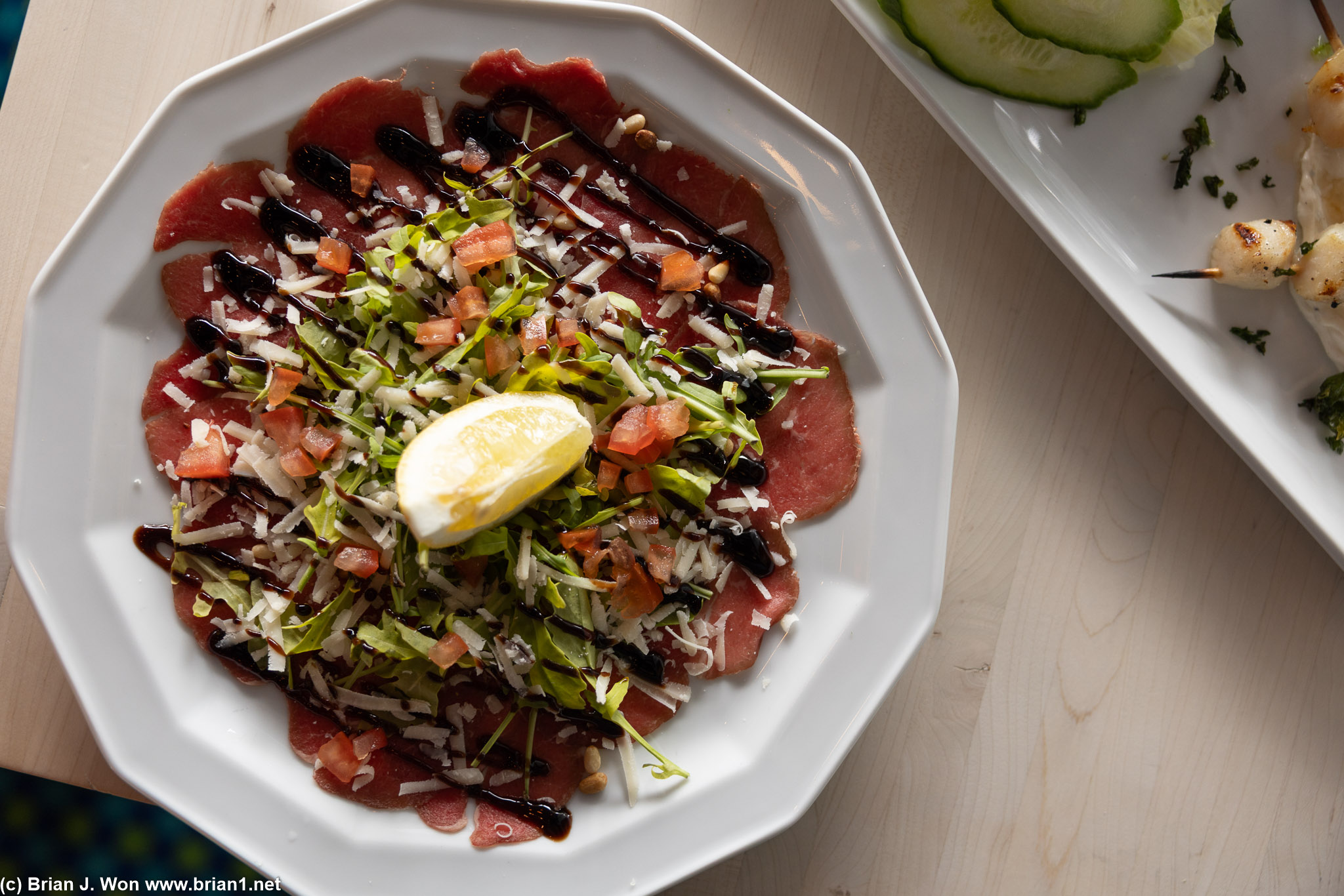 Musk ox carpaccio.