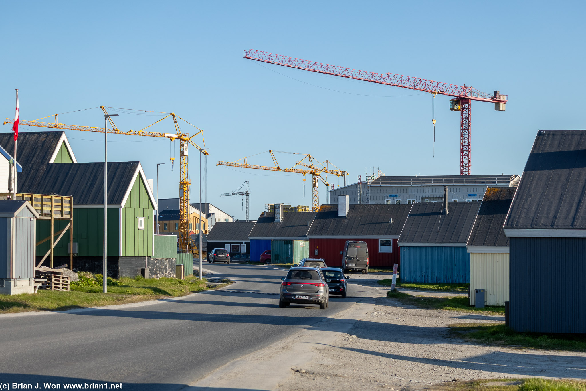 Lots of cranes.