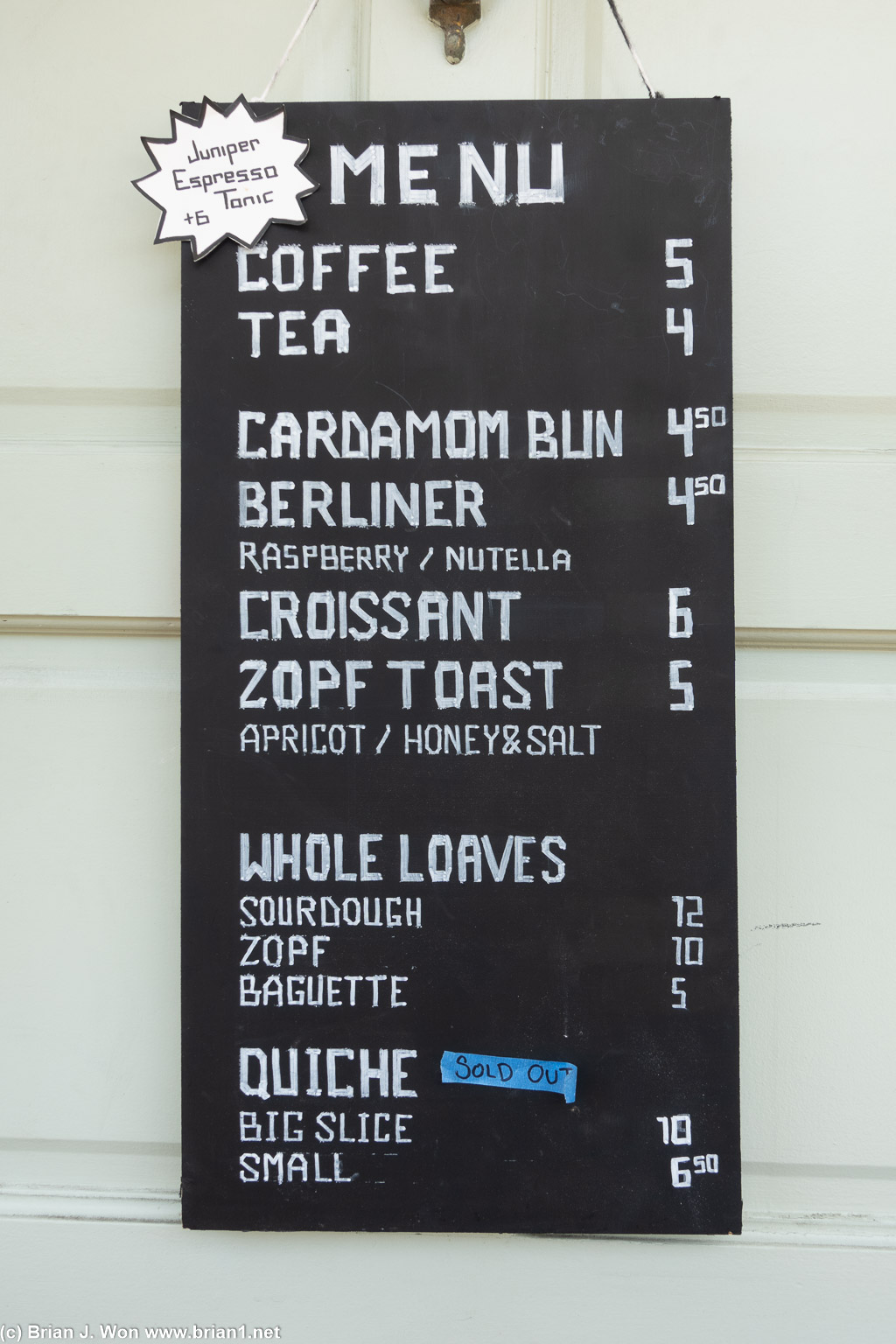 Menu.