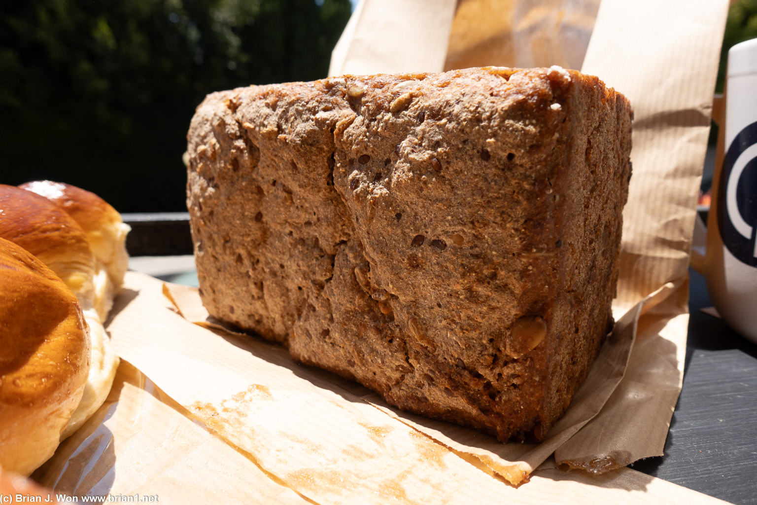 Rye loaf was very dense.
