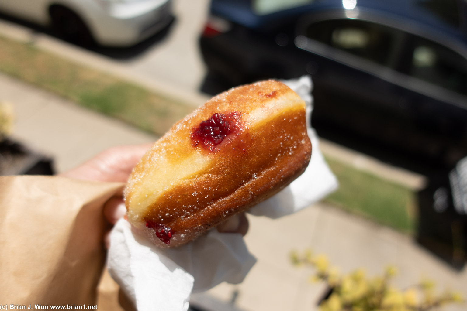 Filled donut is okay.