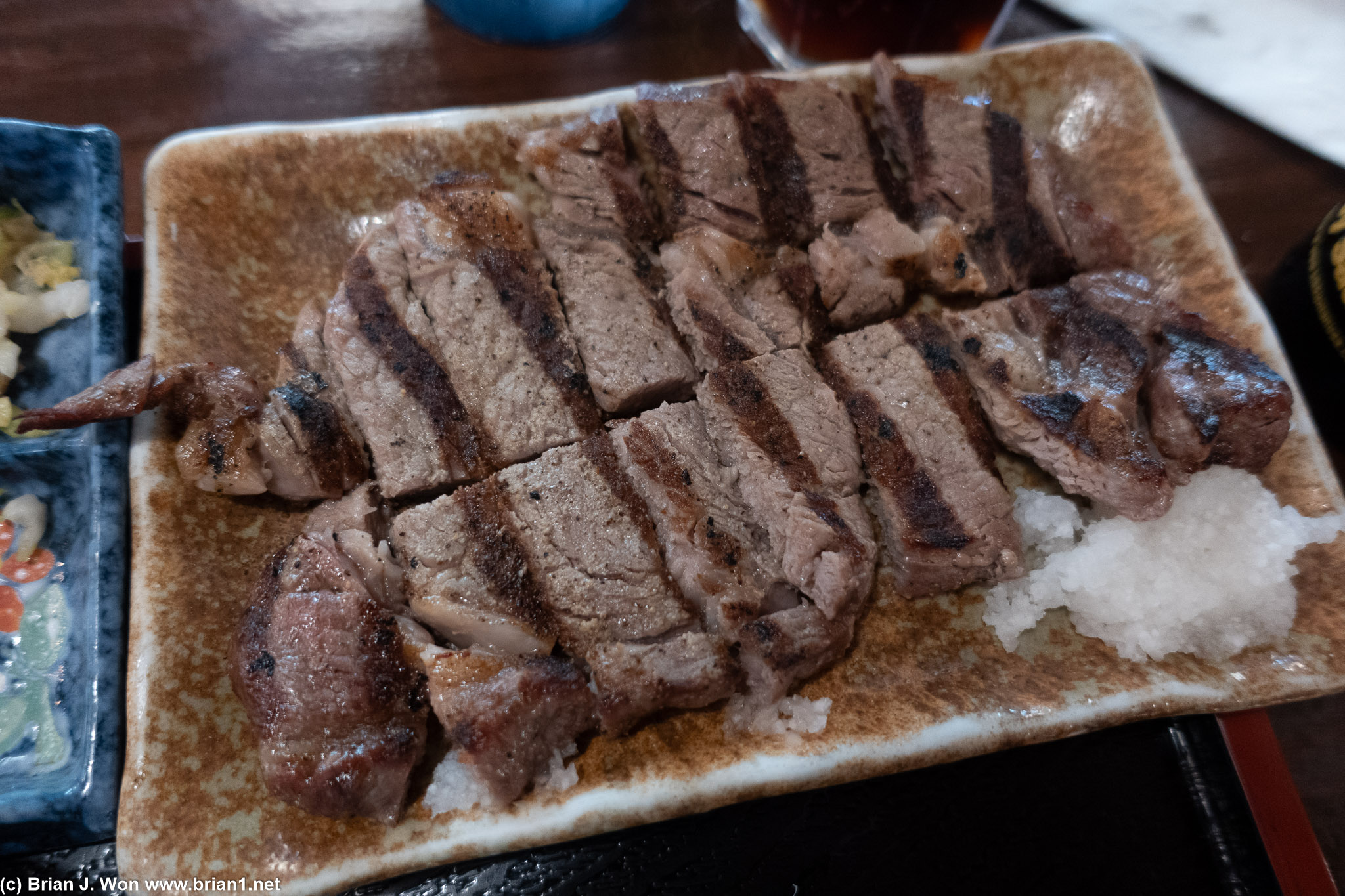 Steak for lunch is actually pretty decent in quality.