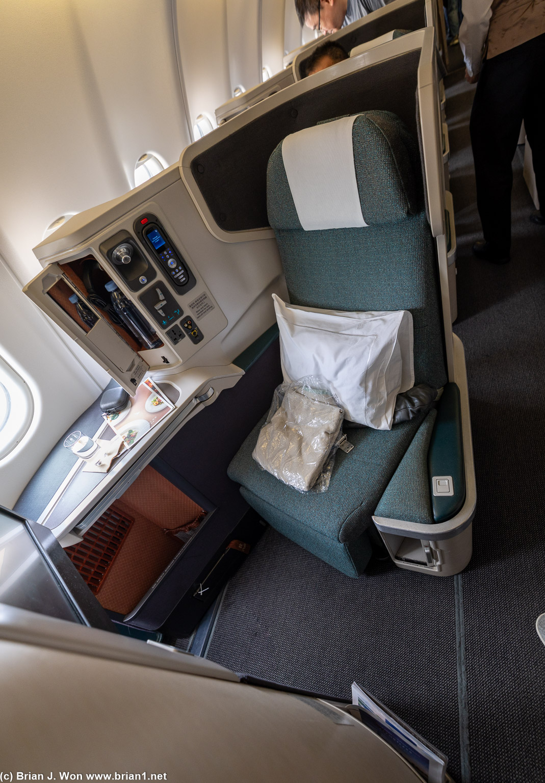 Cathay Pacific A330 international business class.