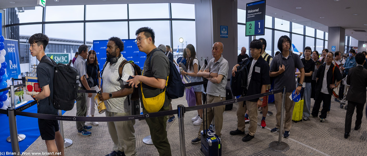 Ready to board.