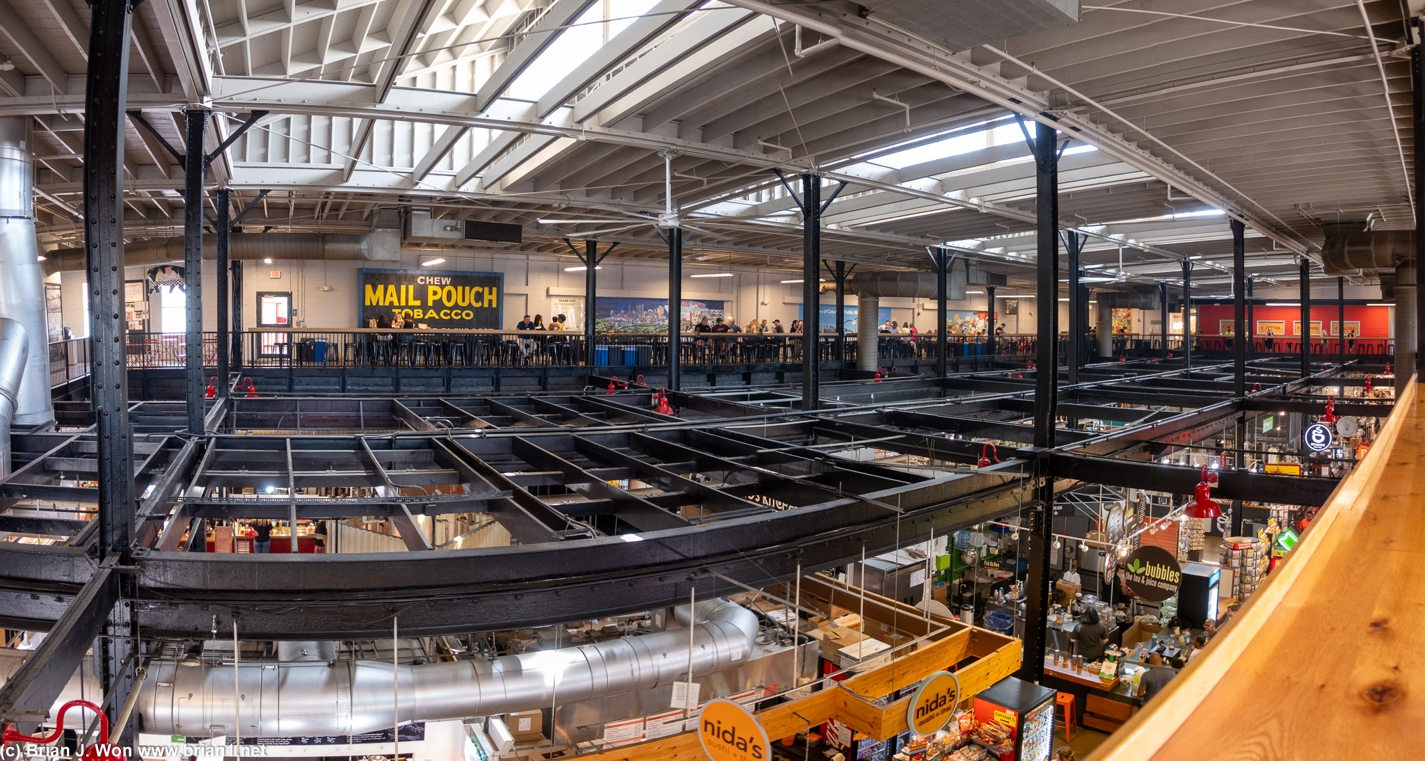 View from the second floor.