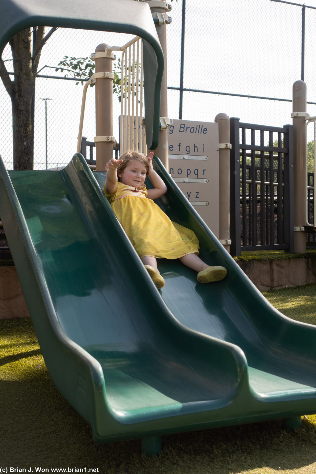 Fun on the slide.