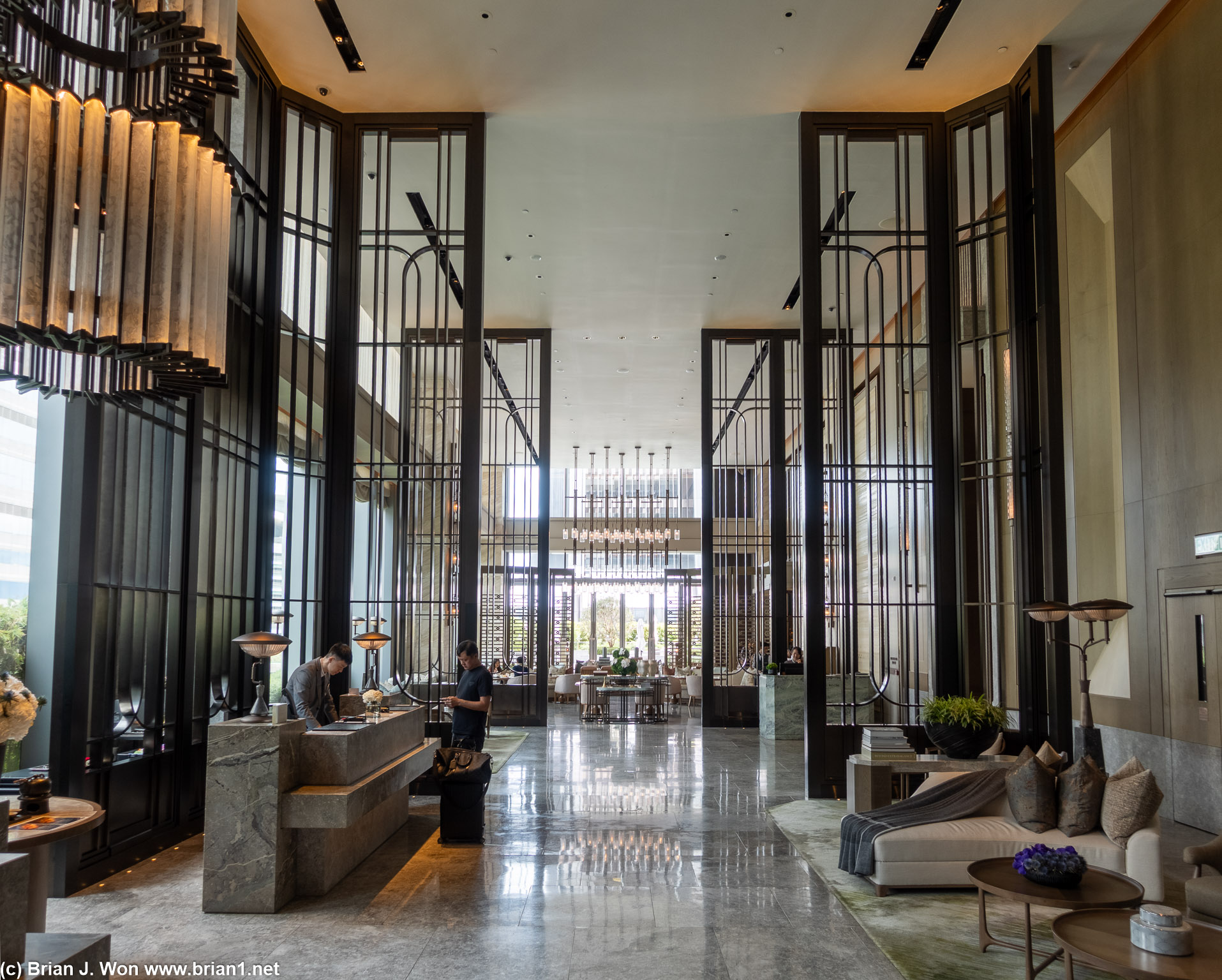 Lobby of the St. Regis Hong Kong.