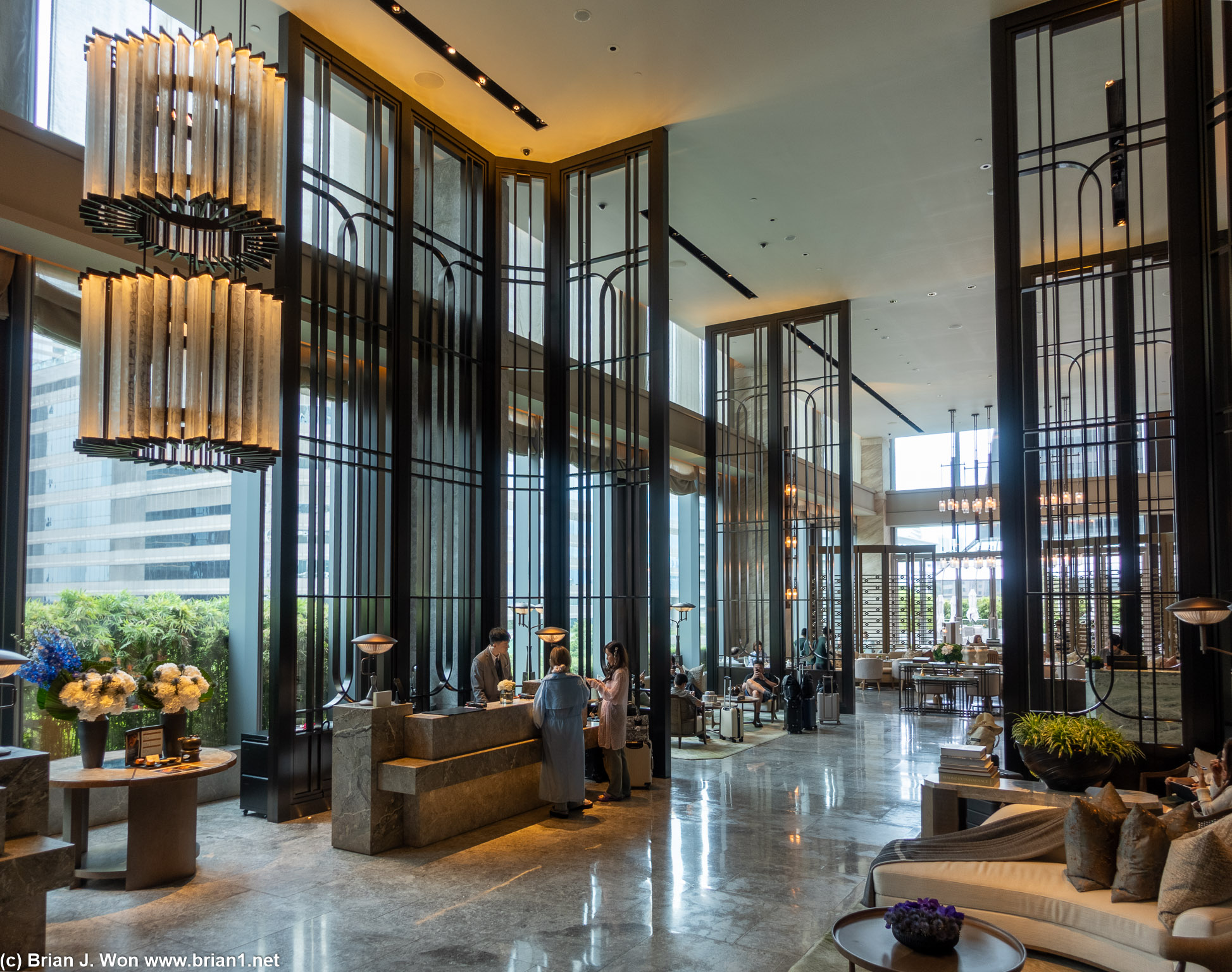 Lobby of the St. Regis Hong Kong.