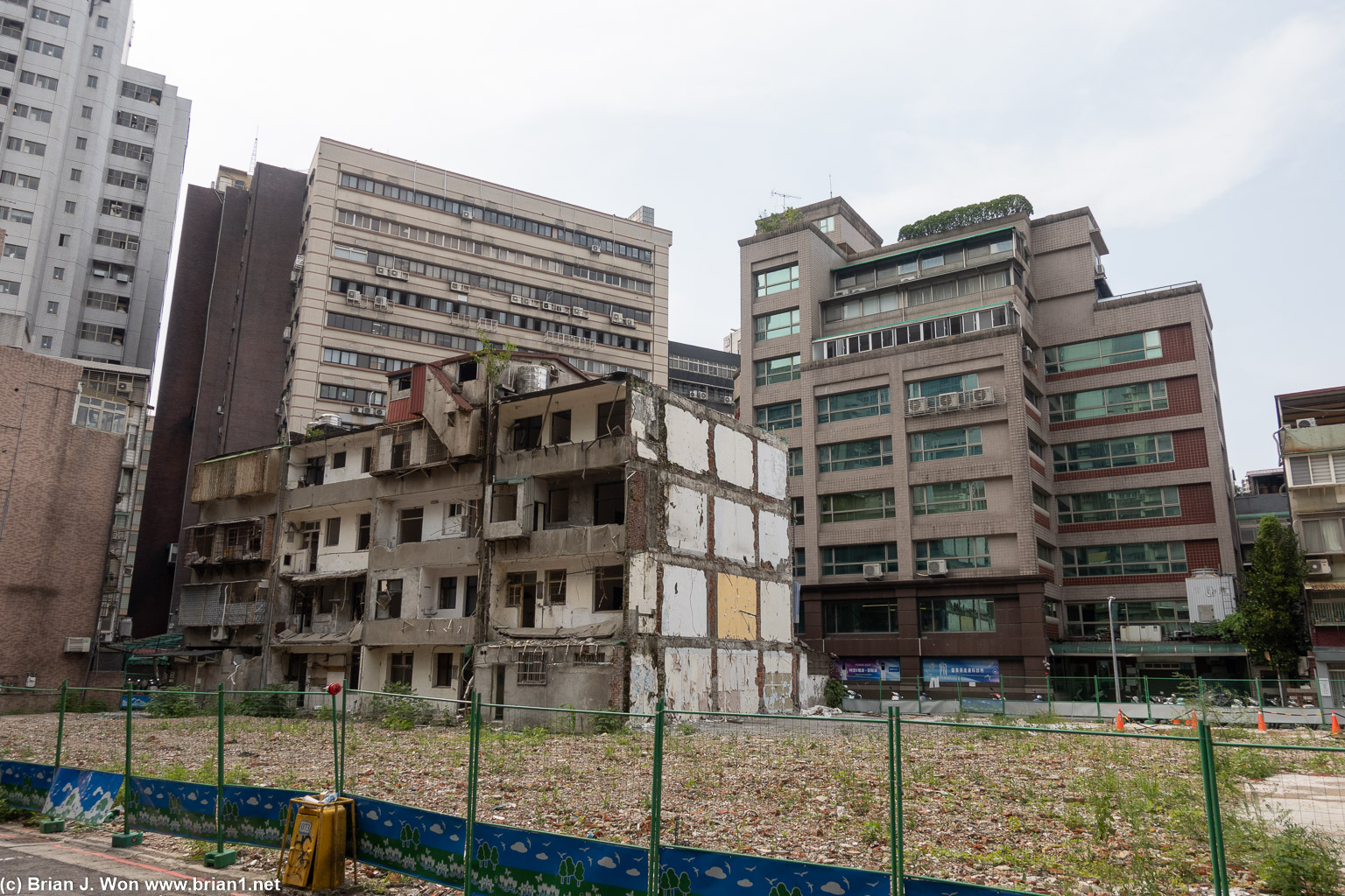 Old buildings.