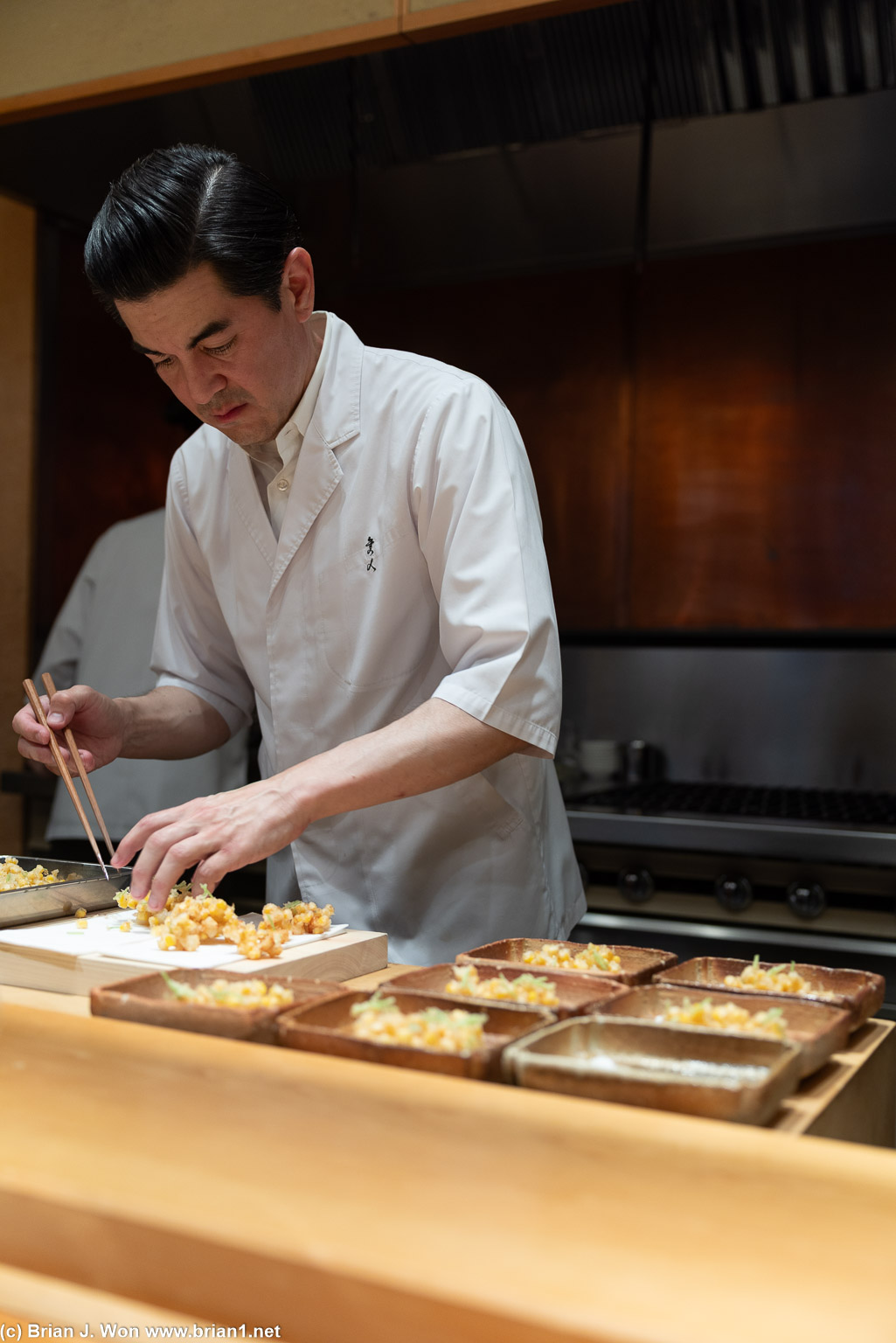 Chef Hayato-go hard at work.