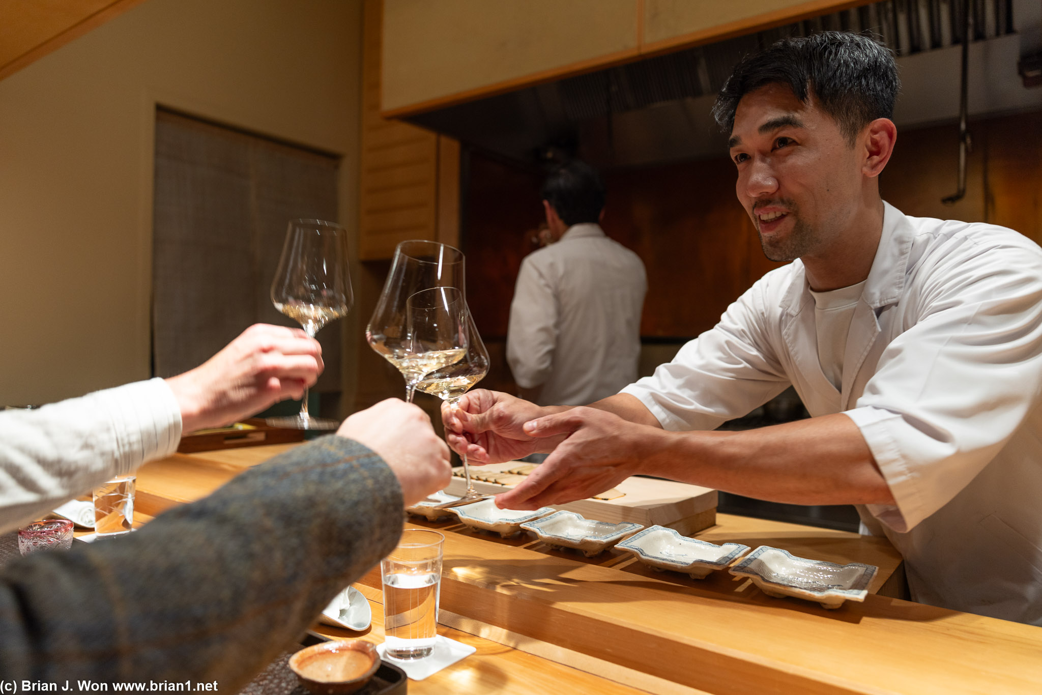 Cheers! (the other guests drank a lot...).