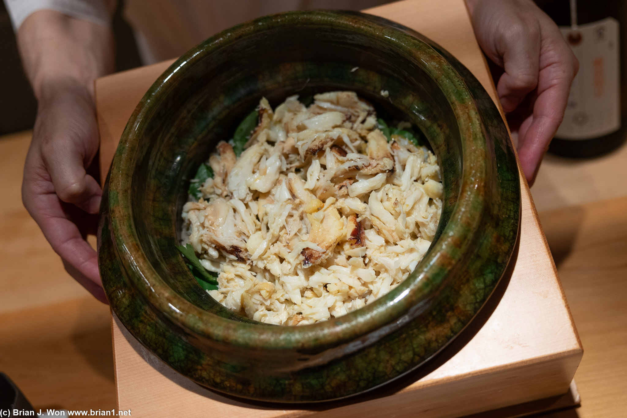 For the crab rice pot.
