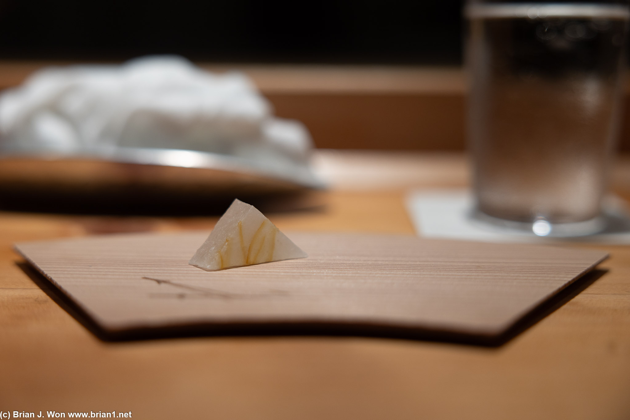 Not just sugar, but something whose name I missed (yokan?).