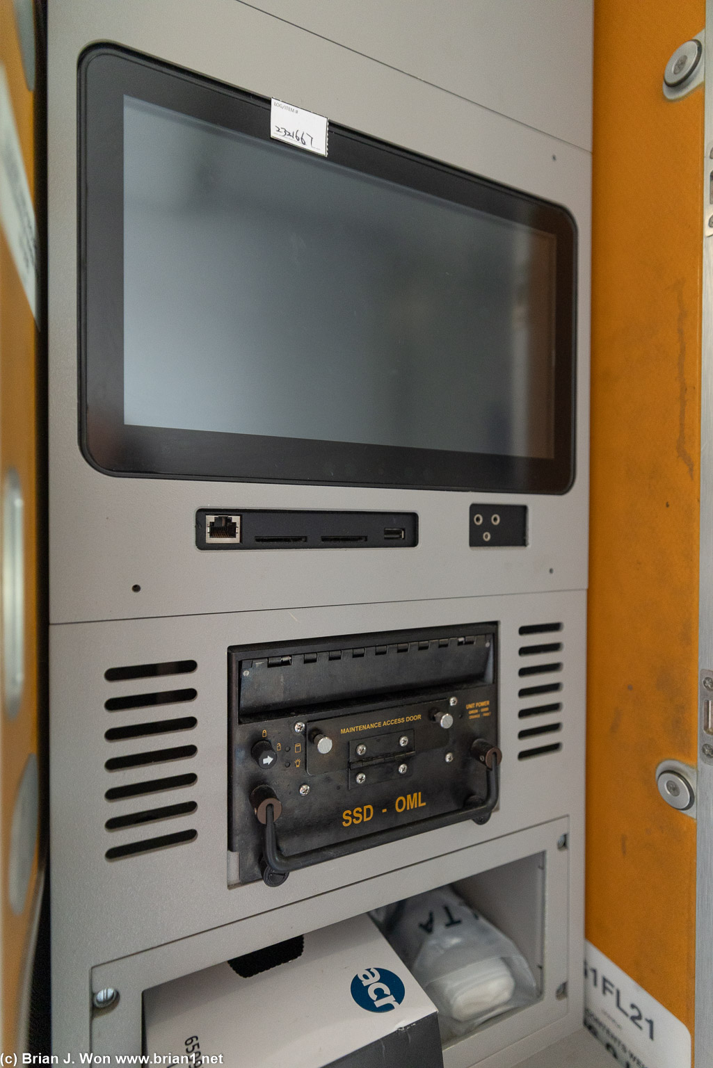Even on a new plane, some of the tech looks old school.