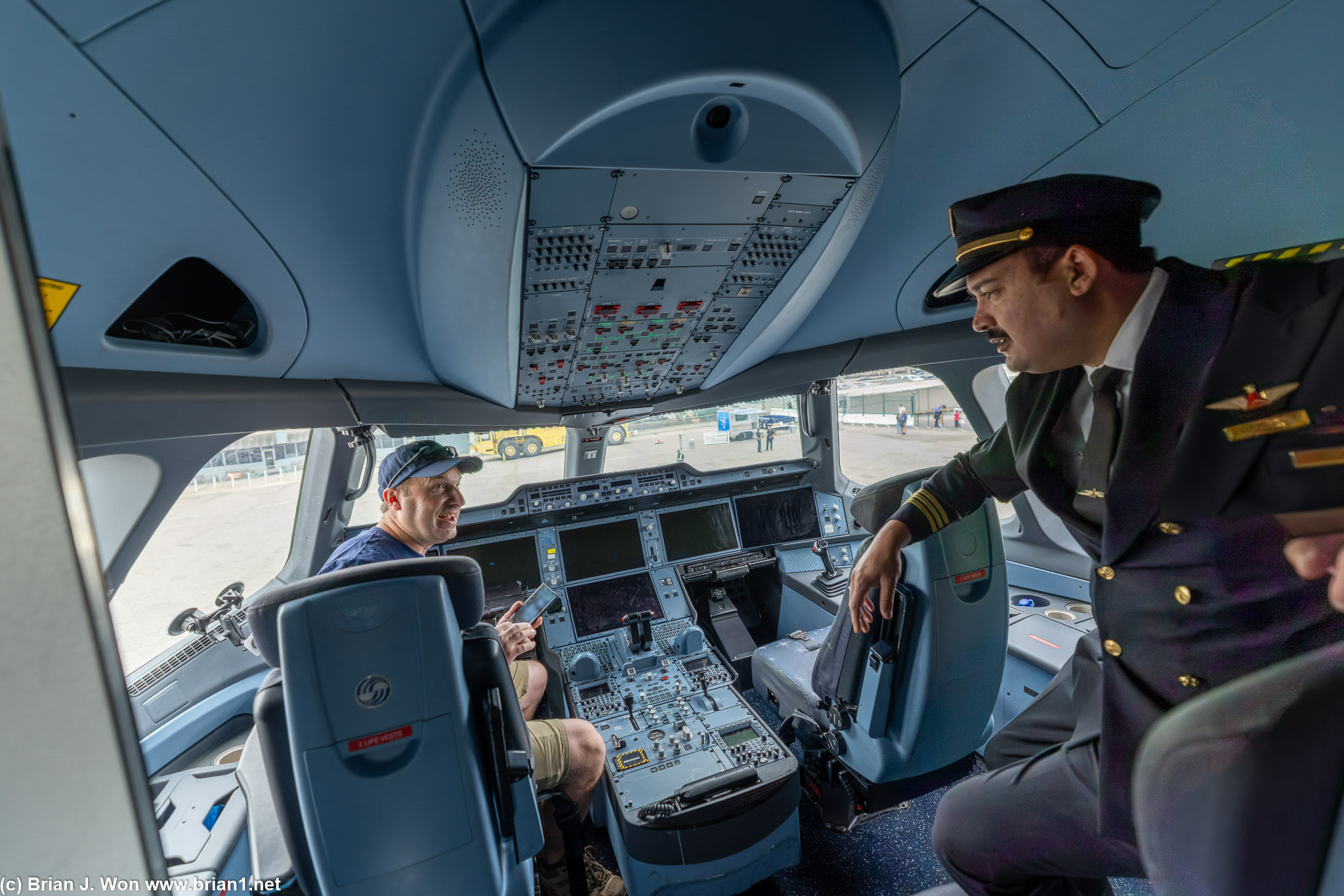 A350-900 cockpit.