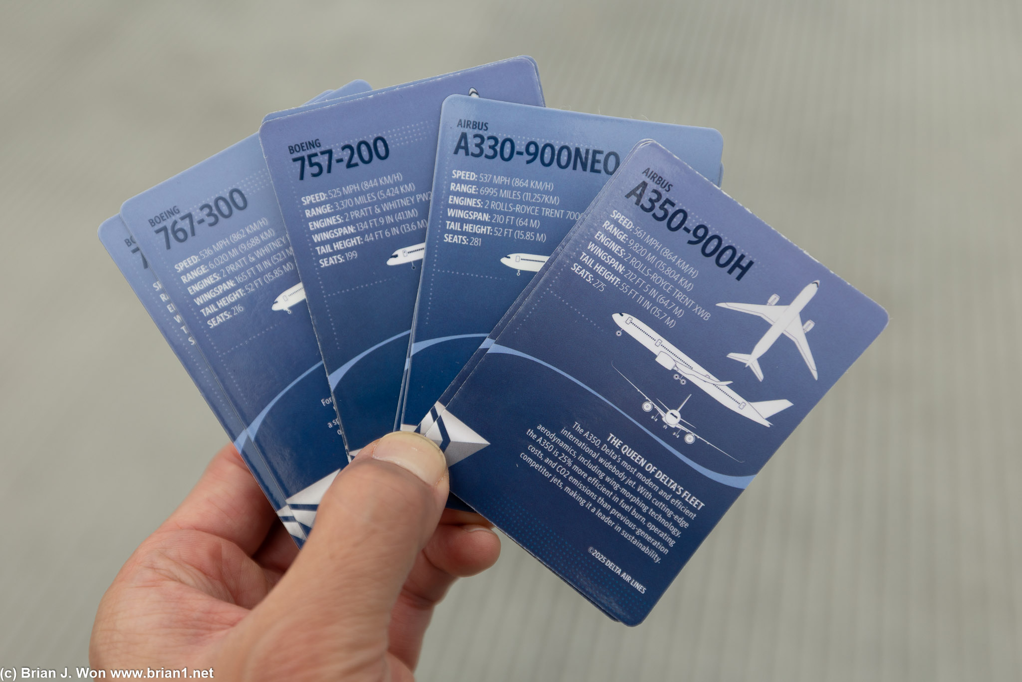 Delta's new trading cards are swanky.