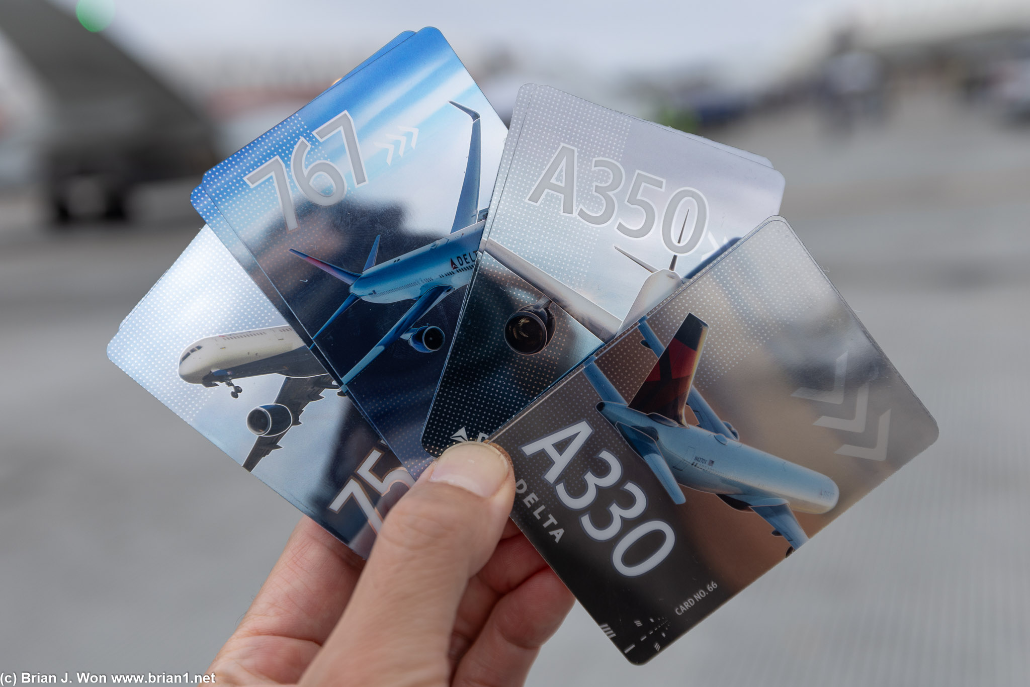 Delta's new trading cards are swanky.