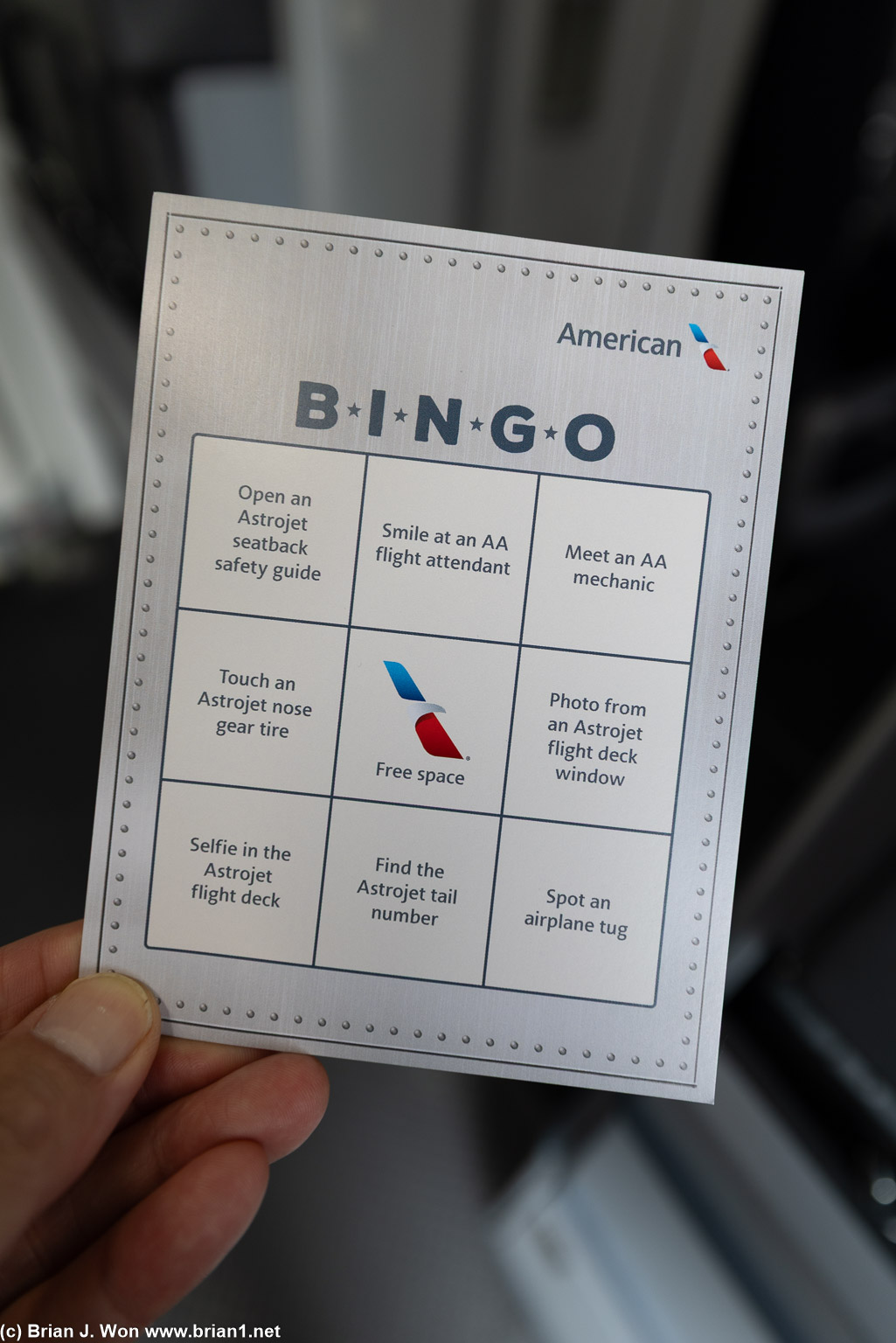 American Airlines bingo.