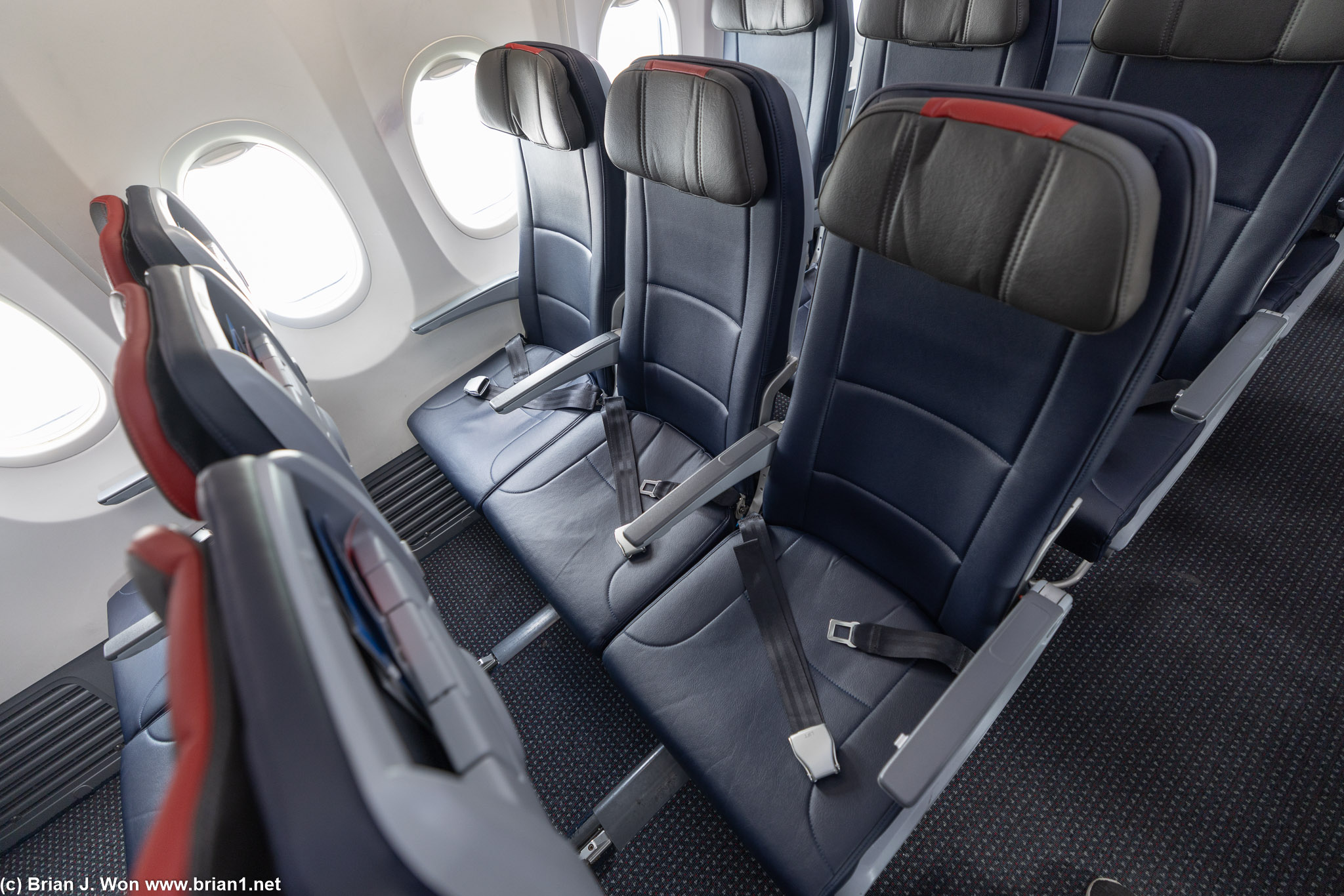 vs. normal Main Cabin at 30" pitch.
