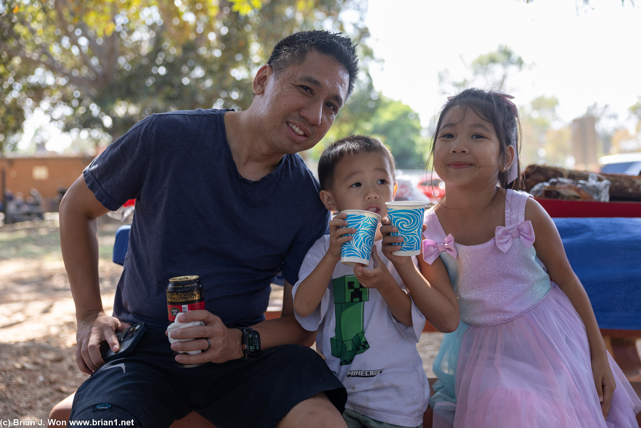 Bronson and his kids.