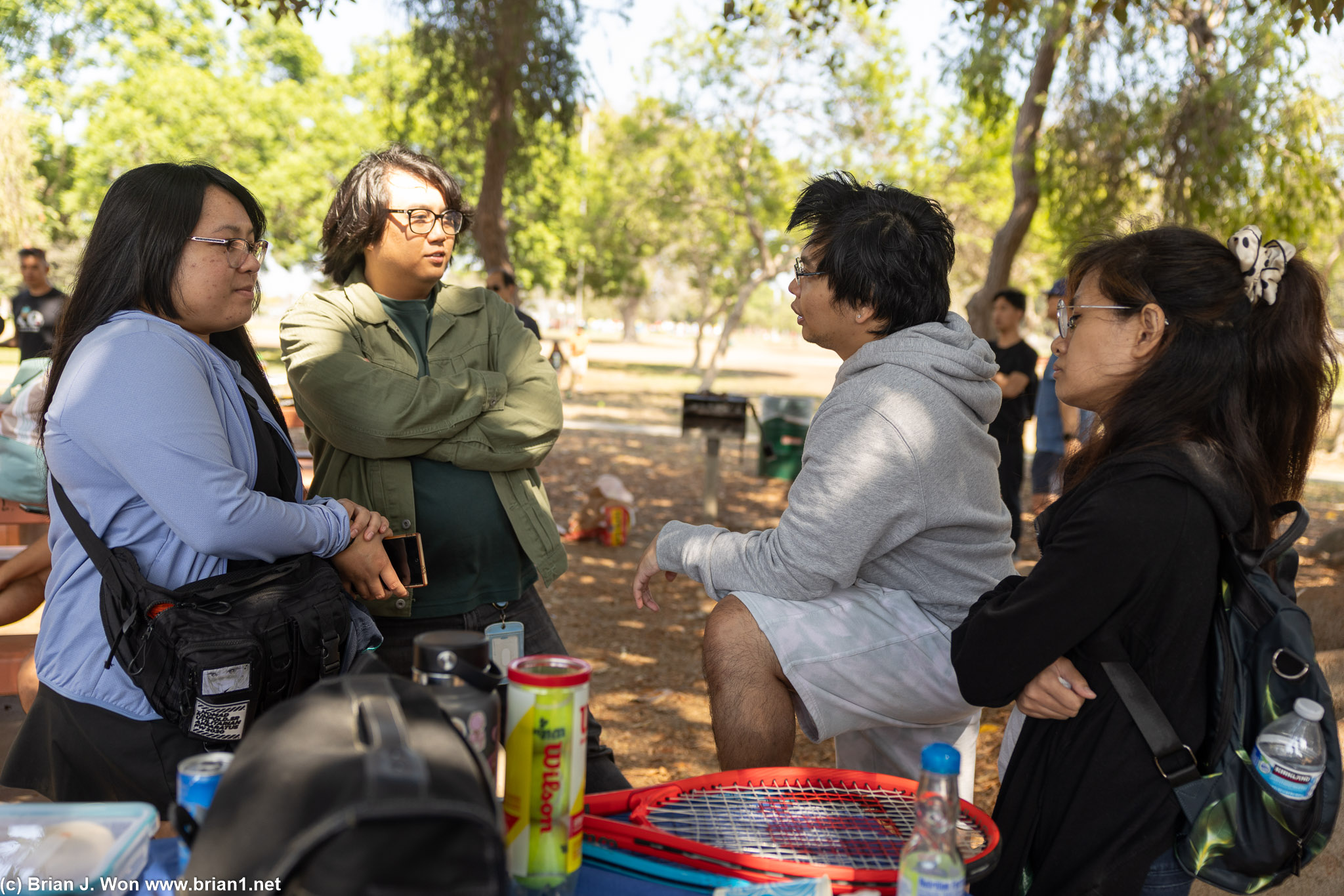 There appears to be intense discussion.