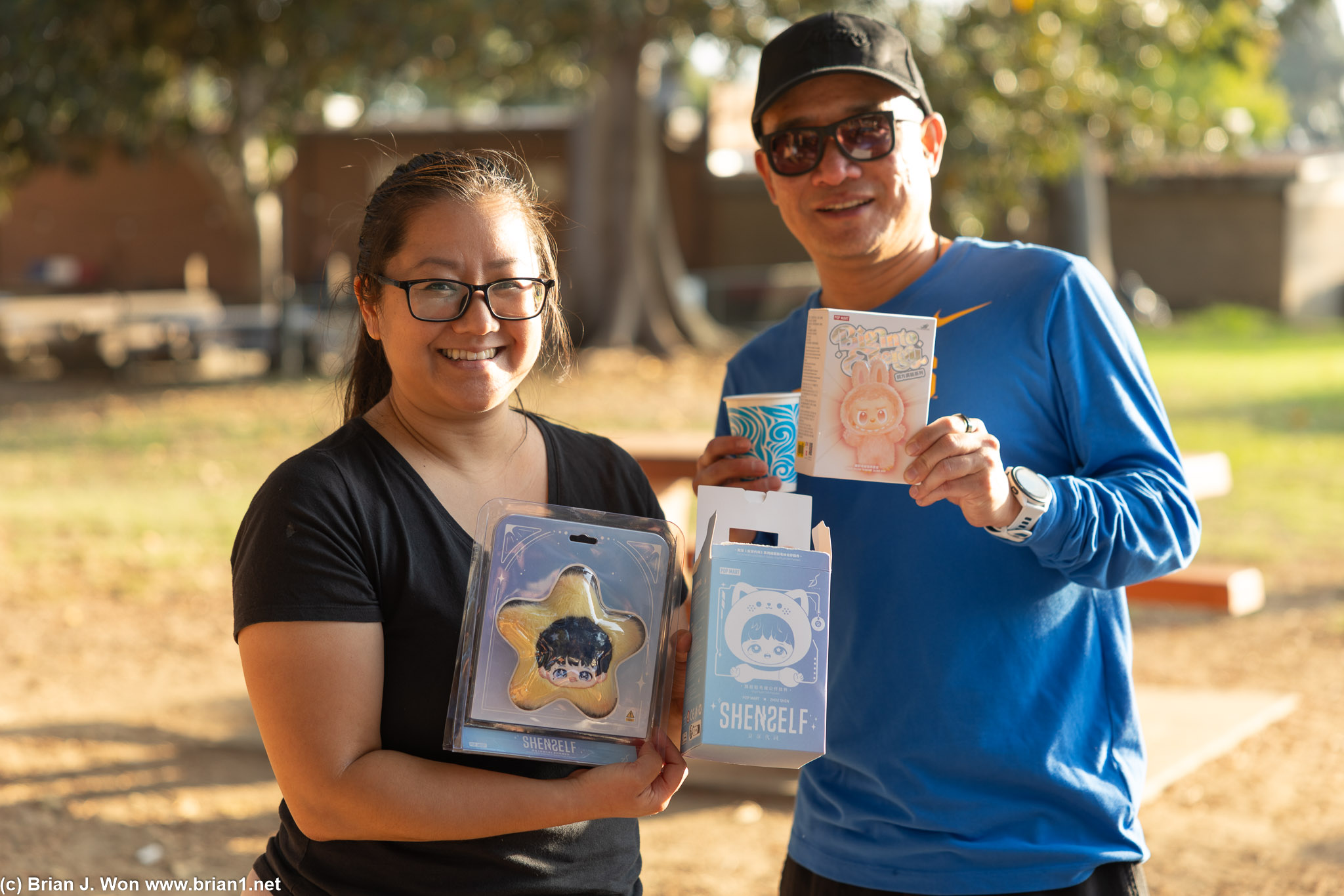 Michelle and Mike with their Shen2elf collection.