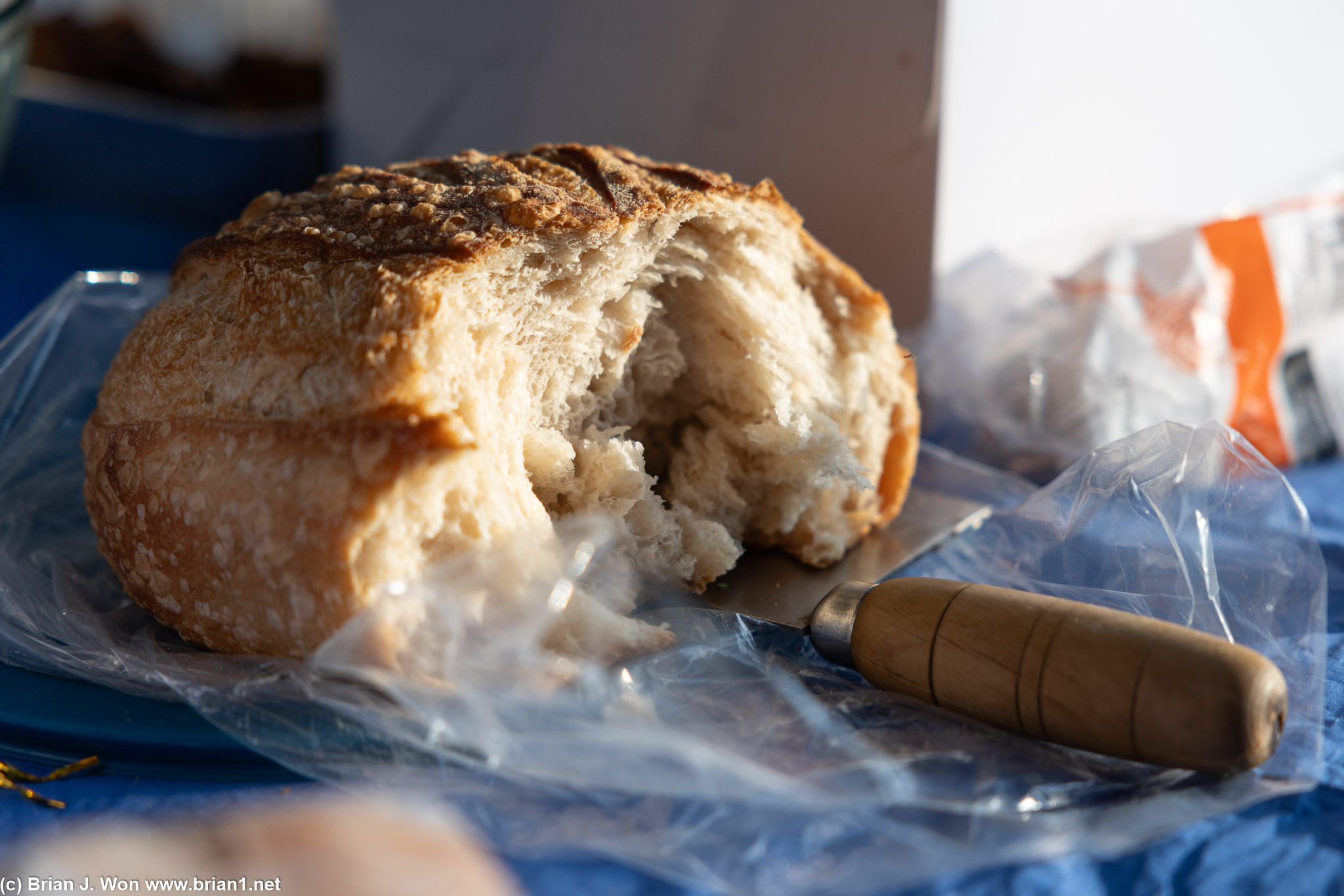 Homemade bread.
