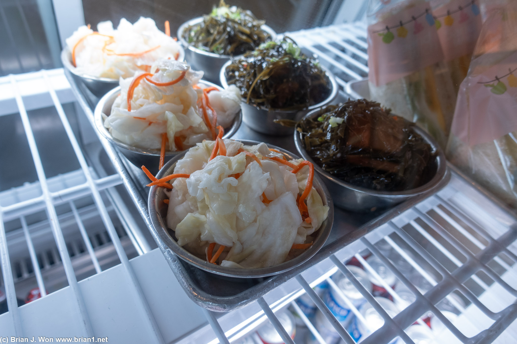Cold appetizers.