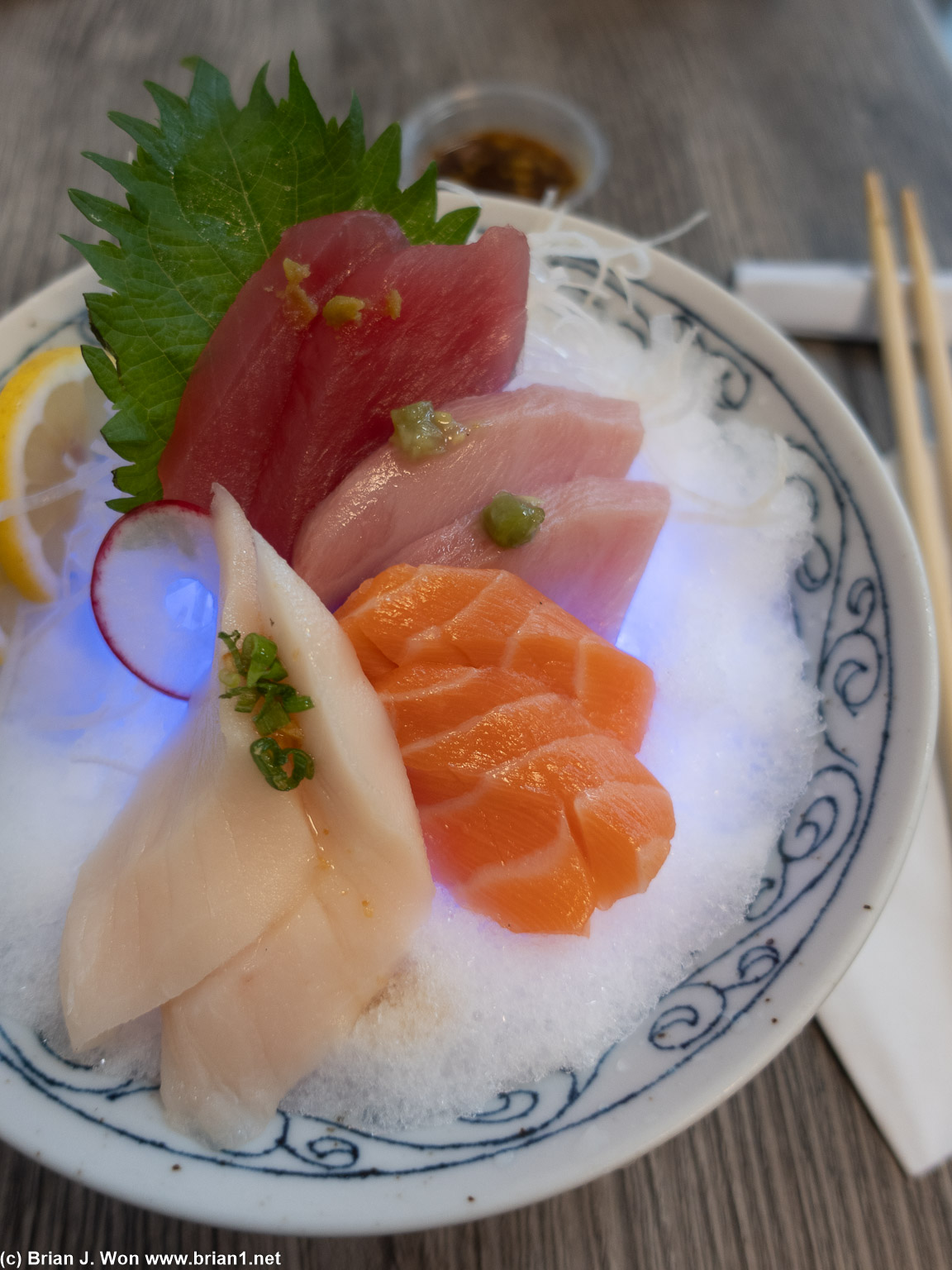 Sashimi was okay.