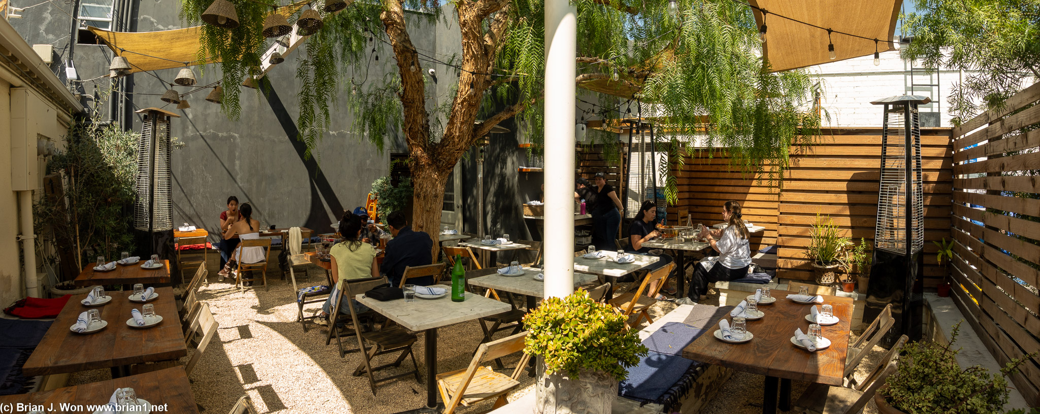 Patio seating, no indoor seating.
