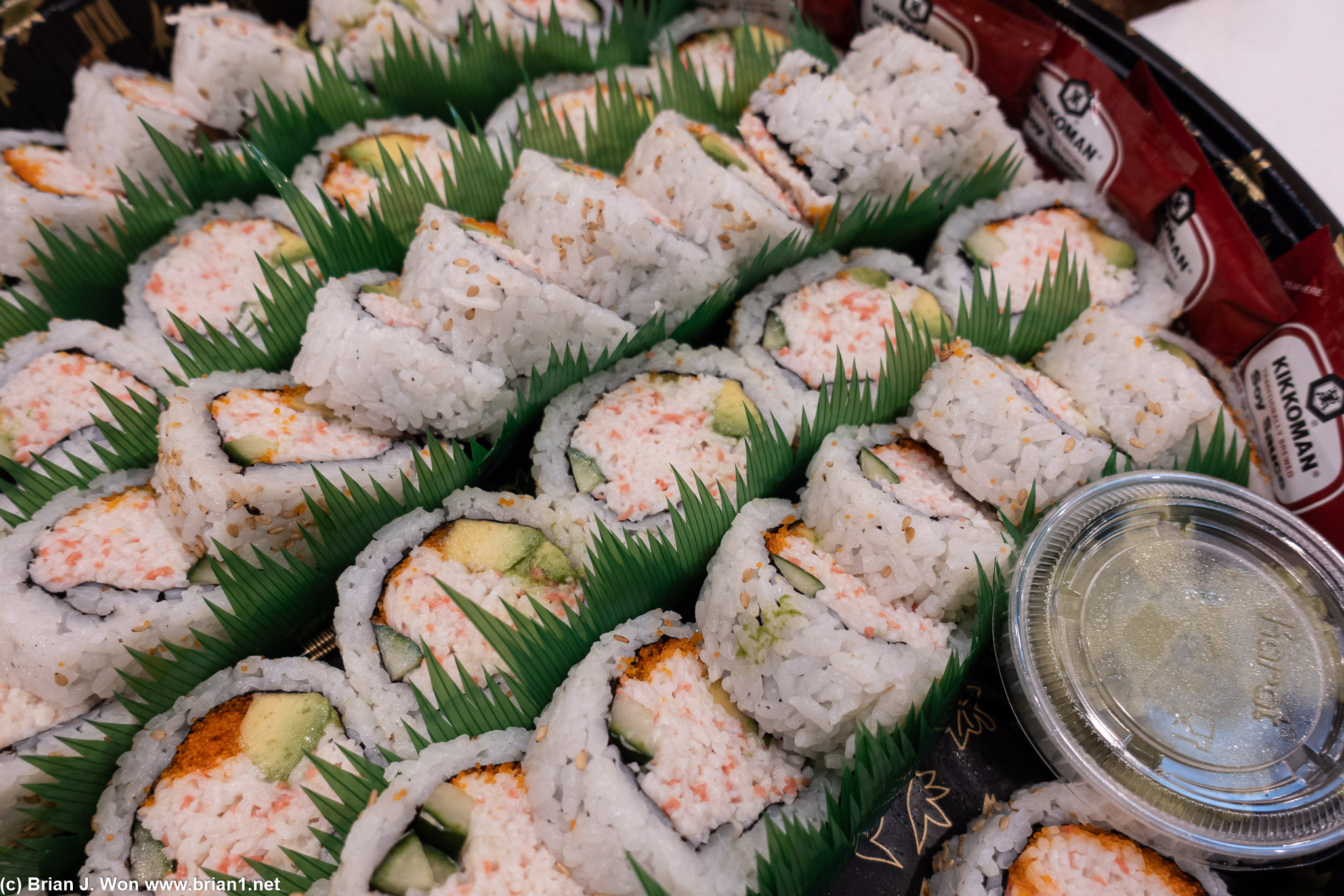 Yama Sushi's california rolls.