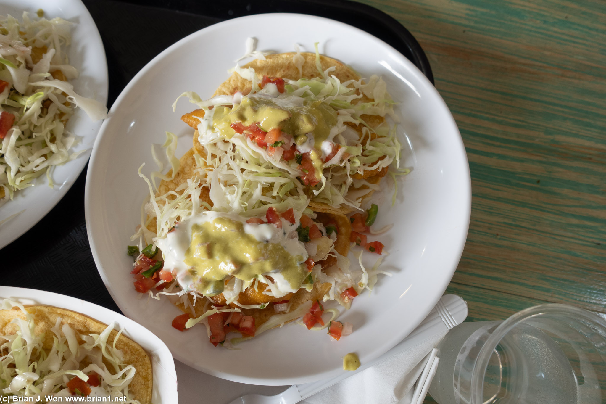Carolanne had Baja fish tacos. Seemed good?