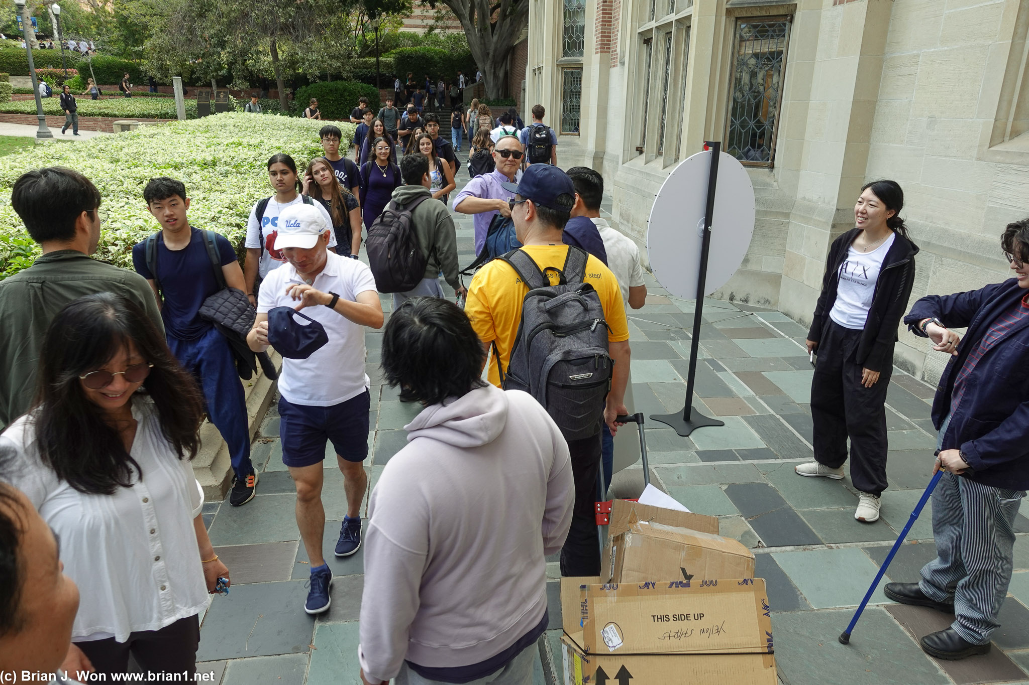 And now the students roll in.