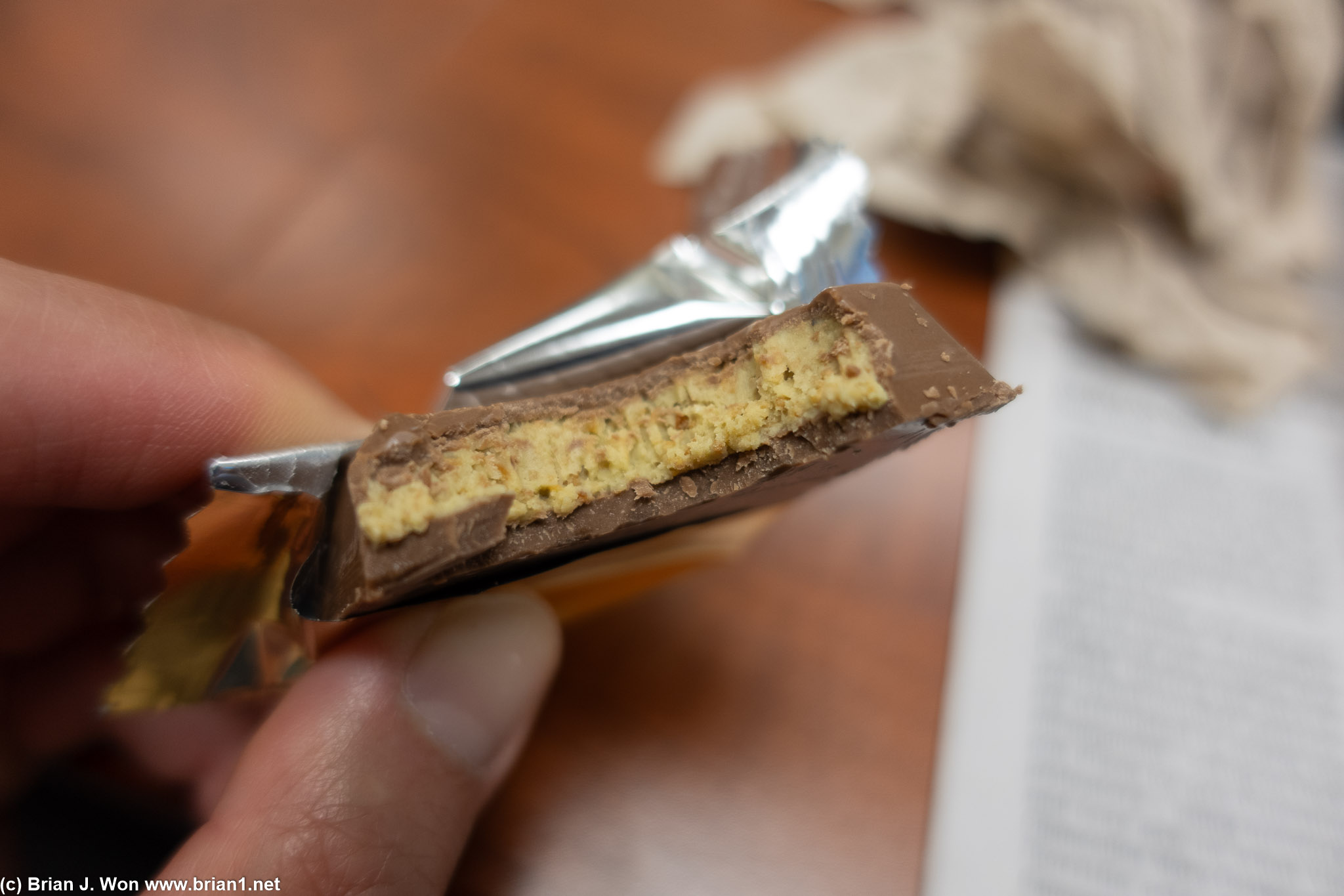 Someone brought in a Dubai chocolate. Wasn't bad.