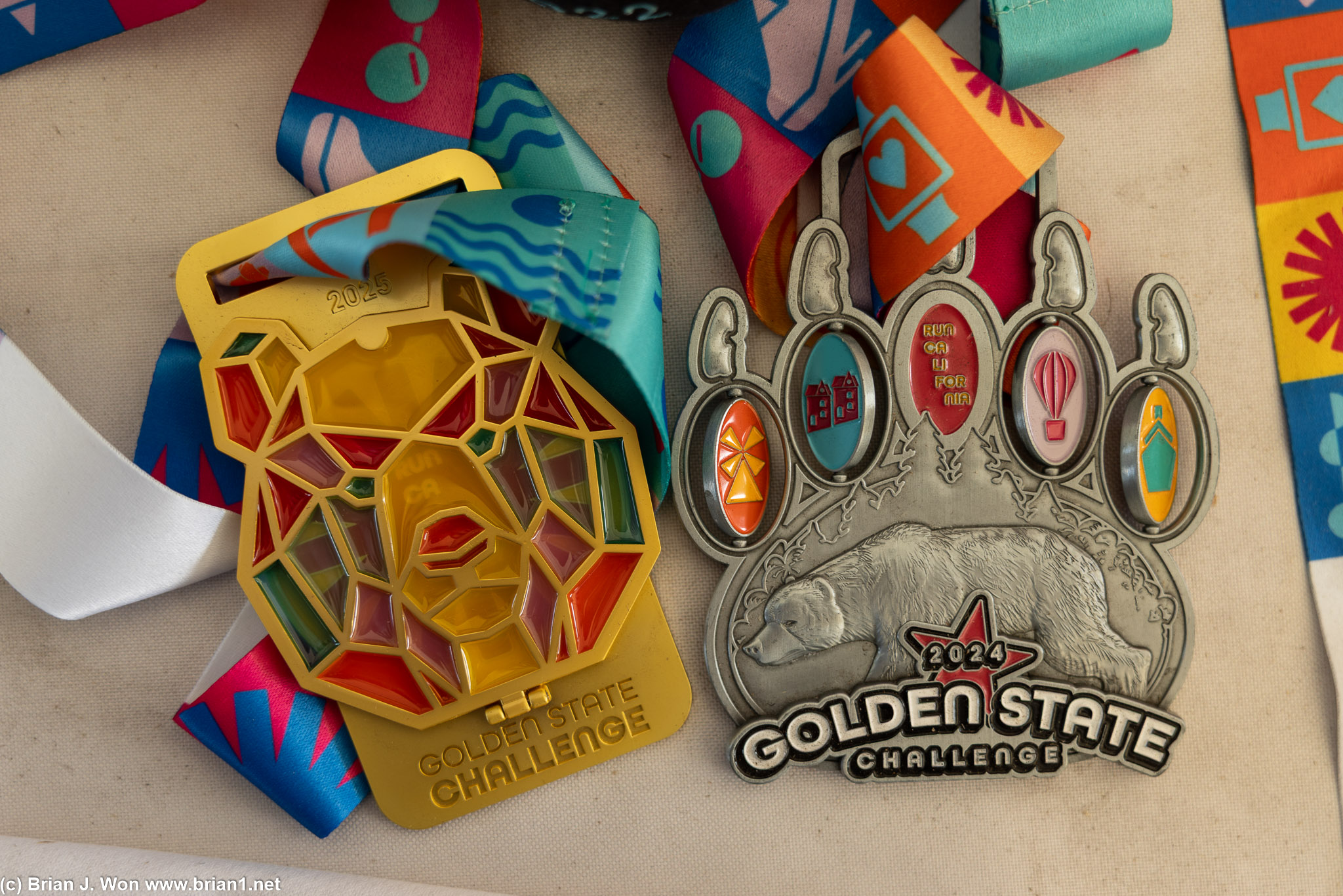 Golden State Challenge medal for 2024 looked cool.