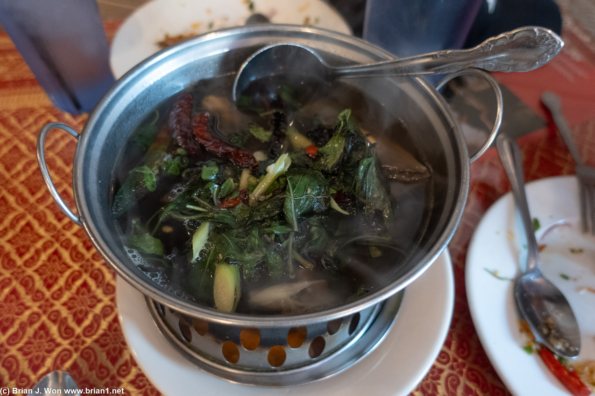 Steamed mussels were very good. Get rice for the broth.