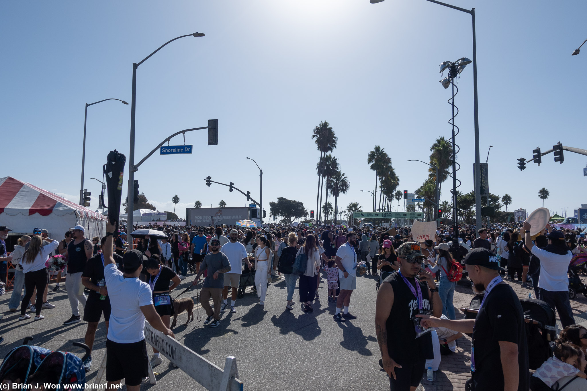 So crowded this year, 25,000 runners (!).