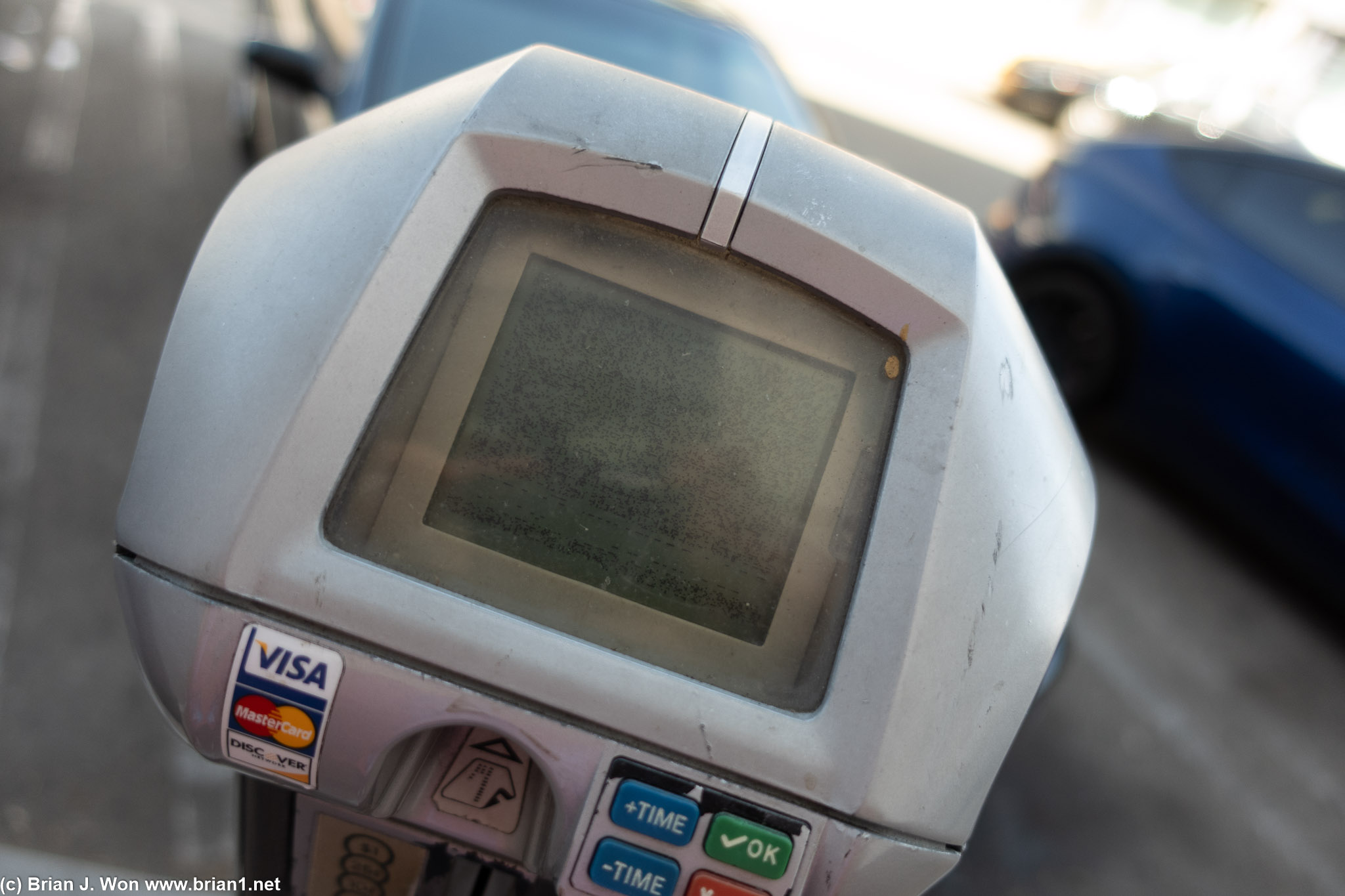 Broken meter. Lucked out.