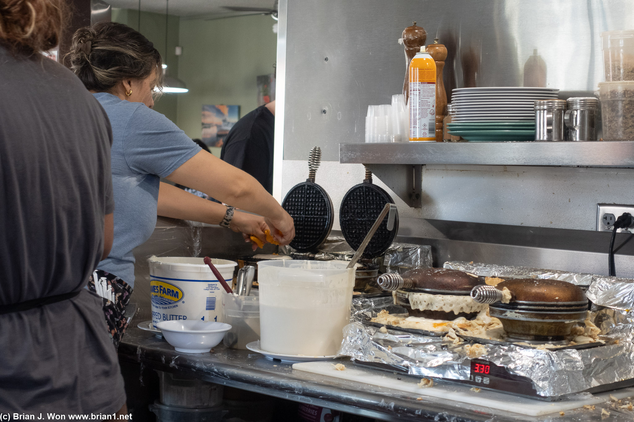 So many waffles. They were good, too.