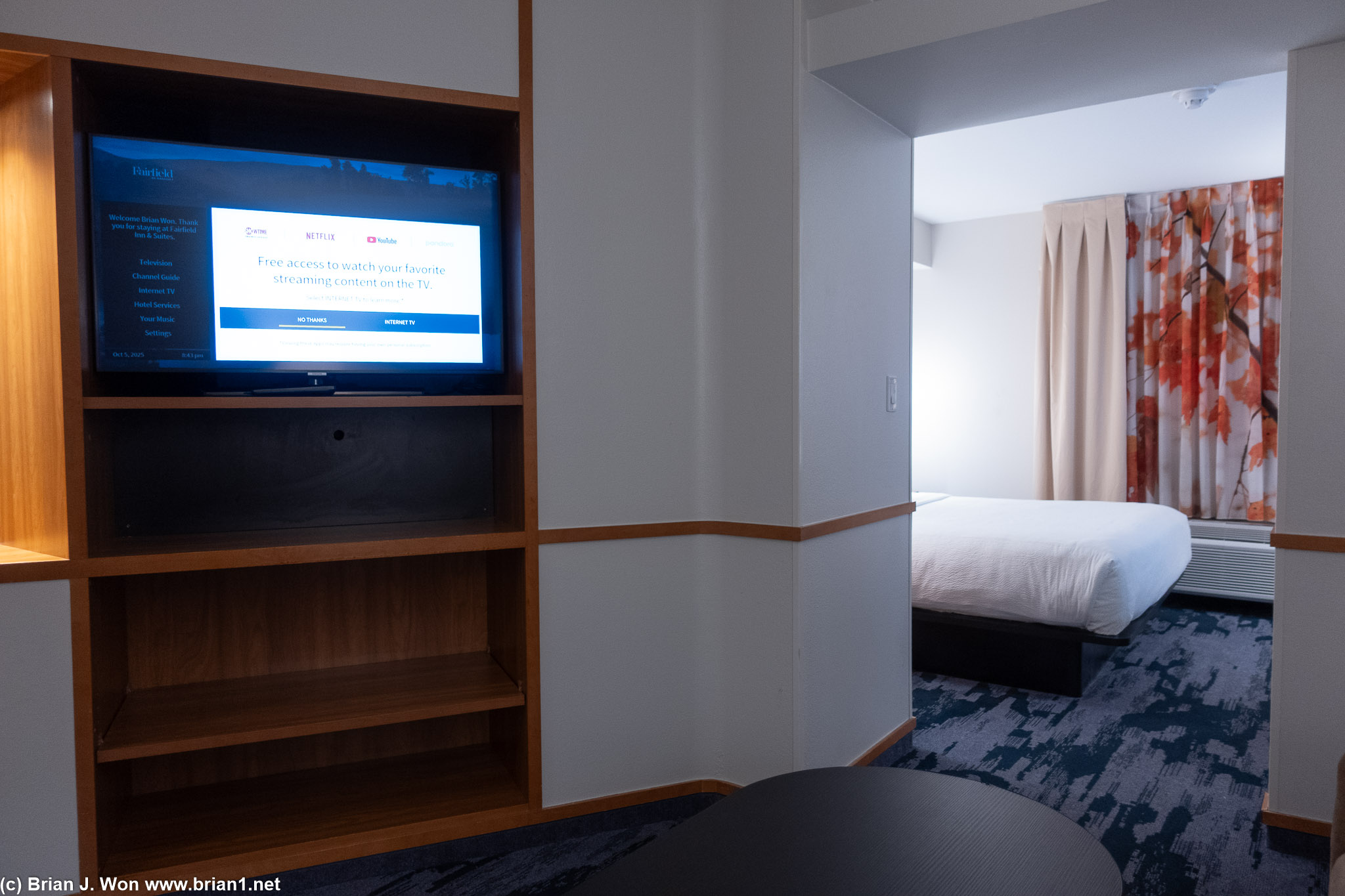 Room shape is kinda weird.