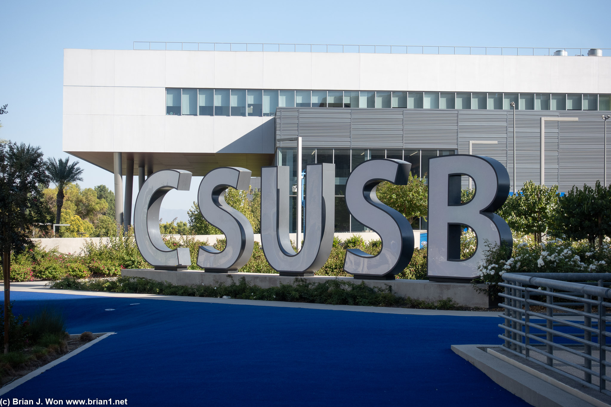 CSUSB's good side (the east side).