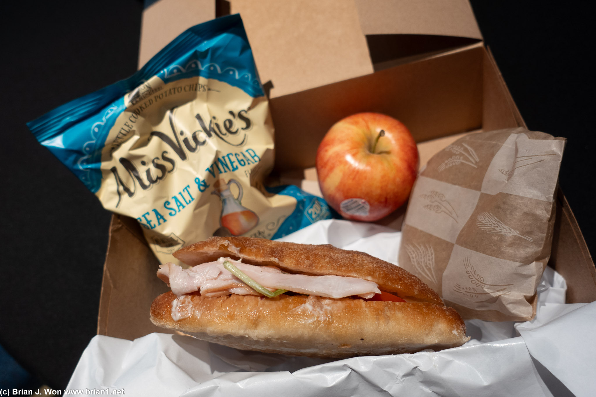 Lunch boxes from UCLA Catering.