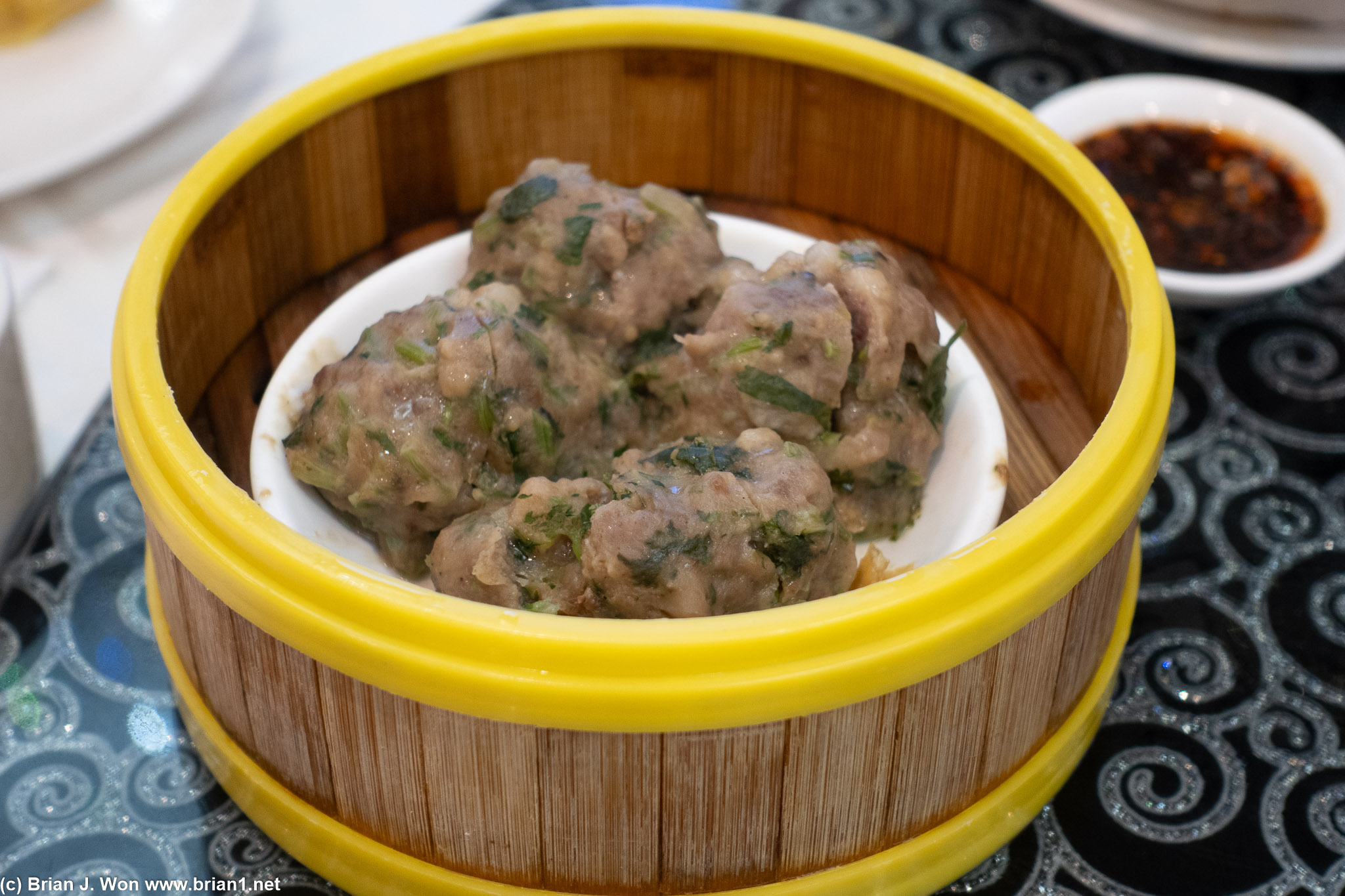 Beef ball a little small, and no sauce?