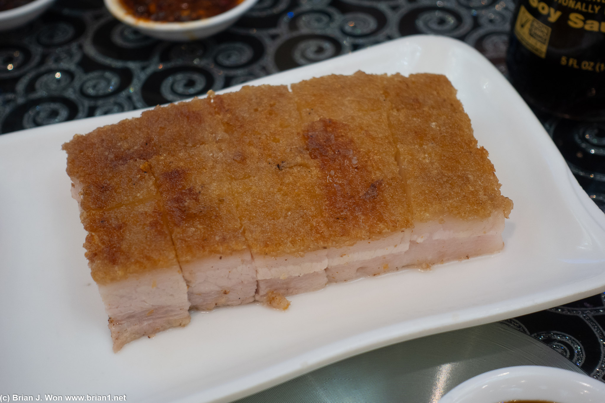 Roast pork was incredibly fatty, even for roast pork. o_0