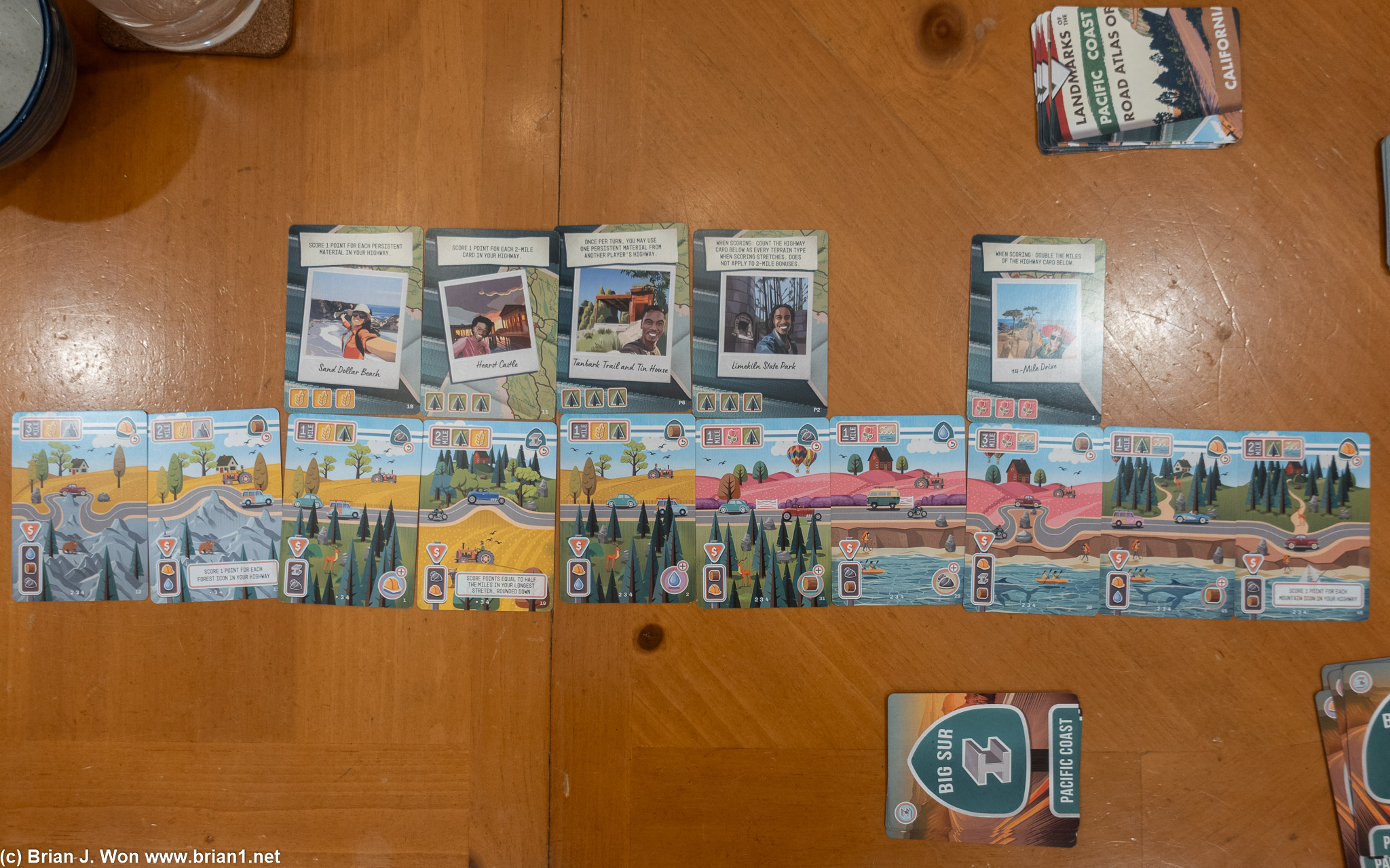 Did about the exact same both games, even though I had a longer highway this time.